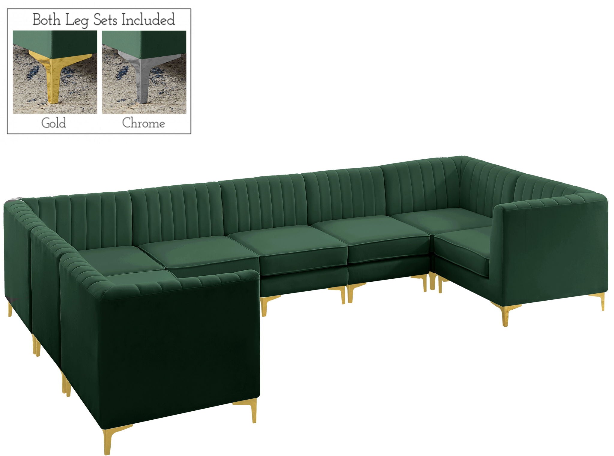 Alina - 8 Piece Modular U-Shaped Sectional