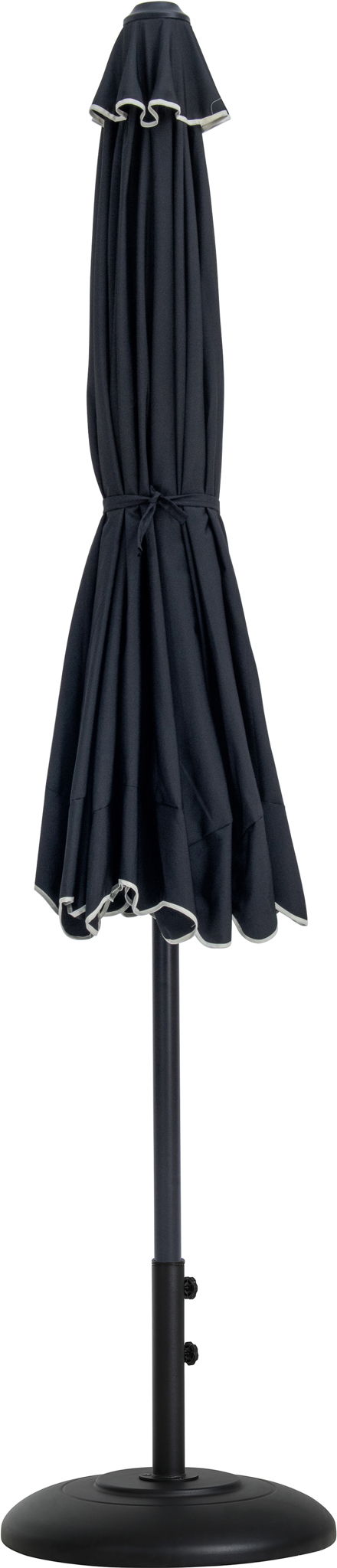 Amalfi - Patio Umbrella - Black Base / Black Pole