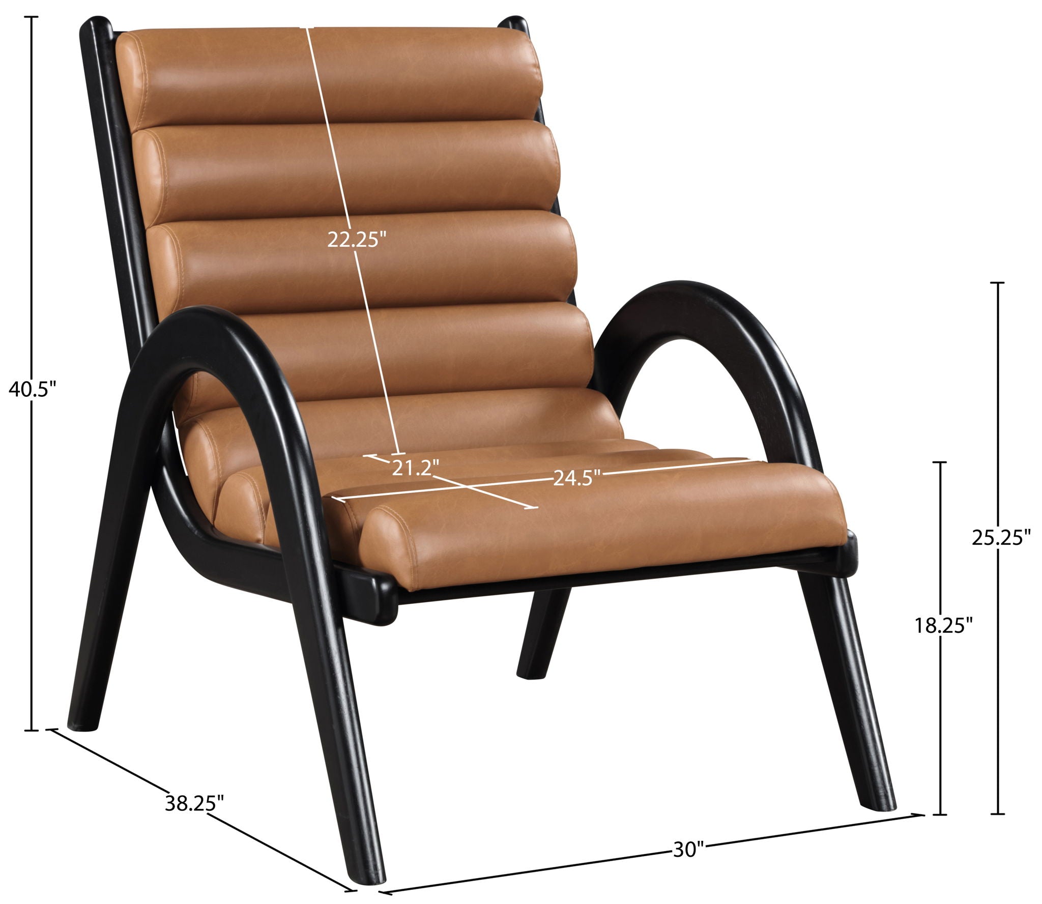 Randal - Accent Chair - Black Frame