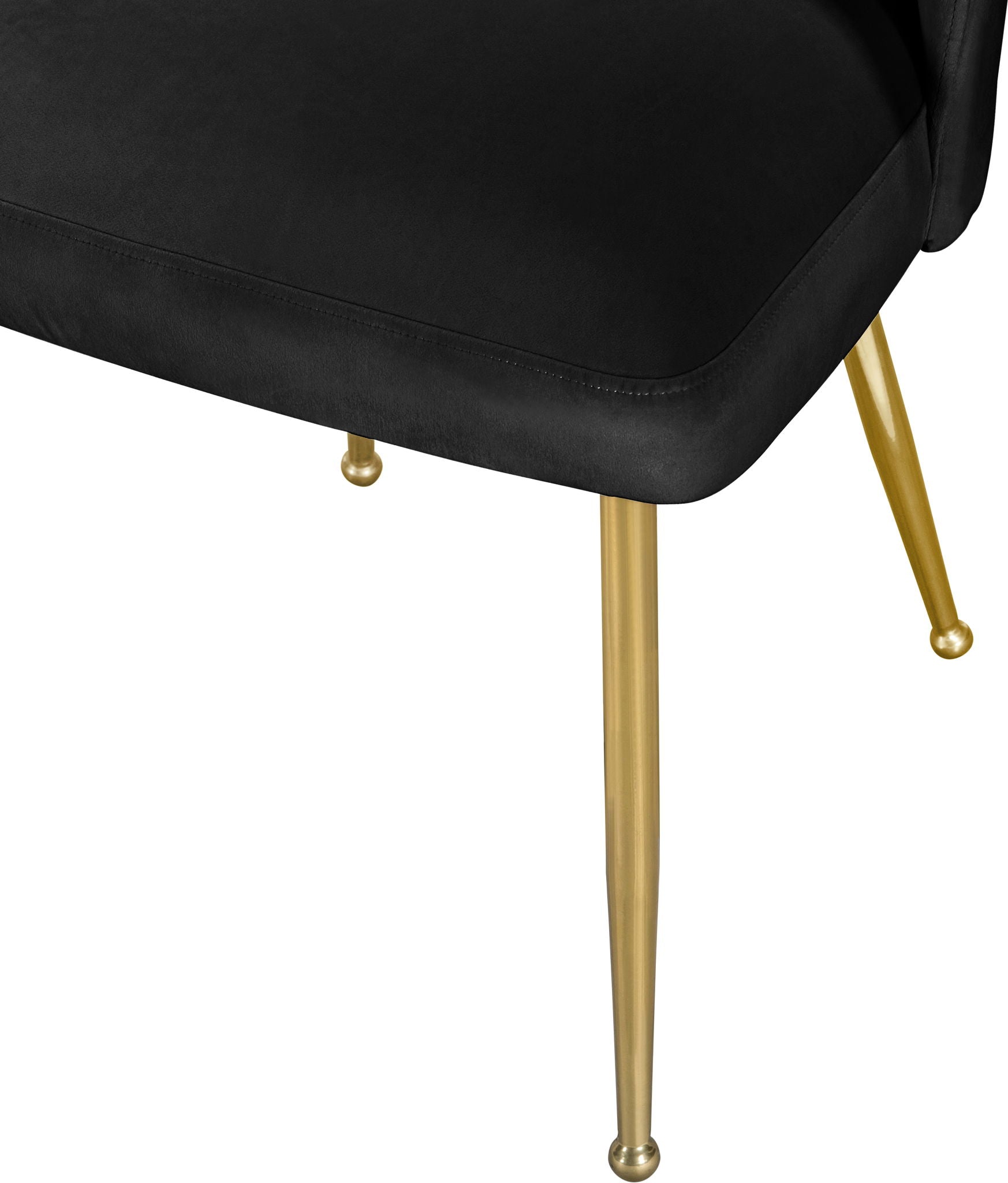 Logan - Dining Chair (Set of 2) - Gold Legs