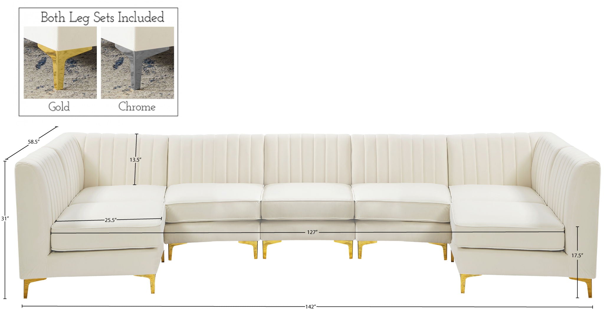 Alina - 7 Piece Modular Sectional