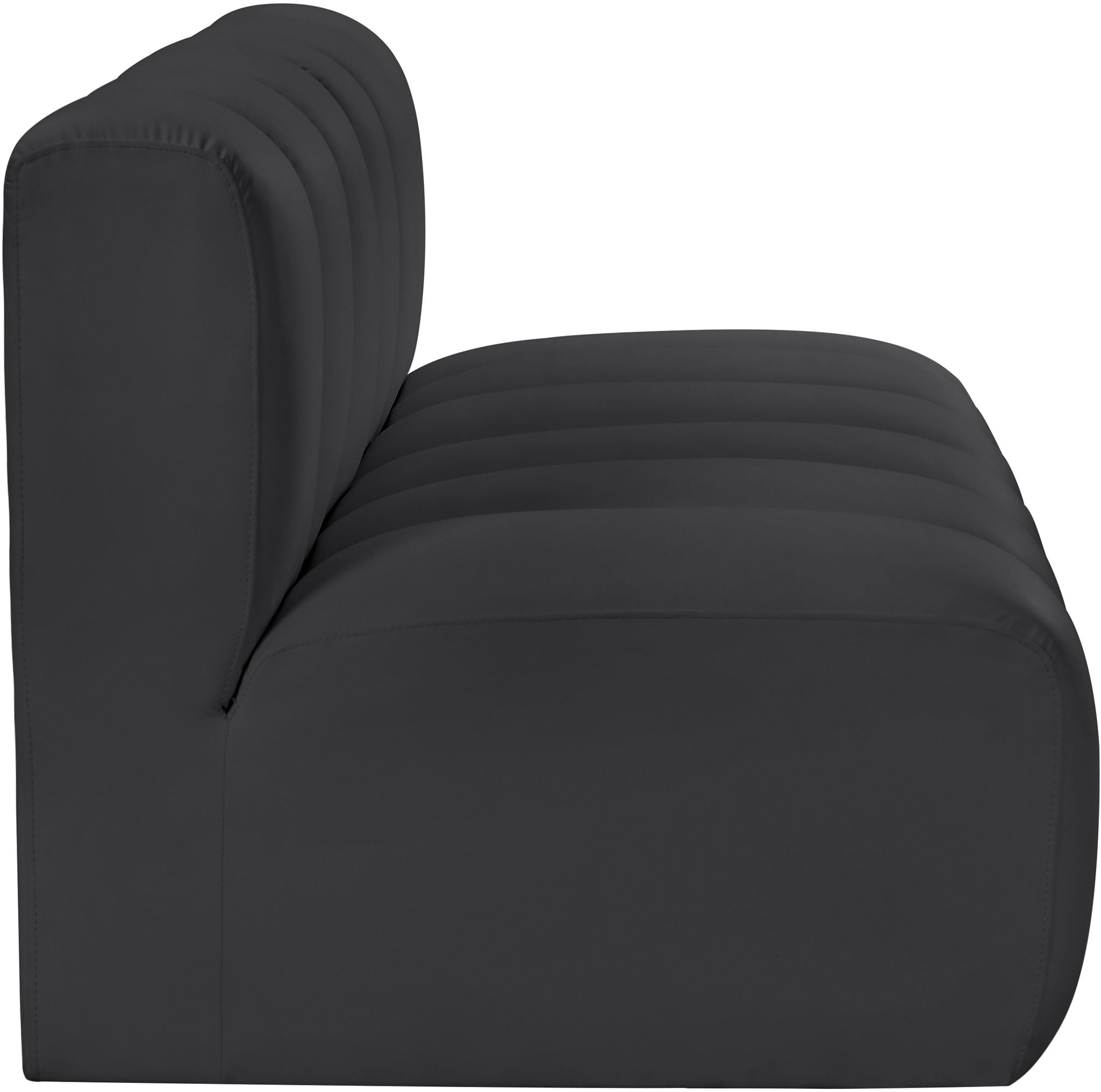 Arc - Faux Leather 2 Seats Modular Sofa