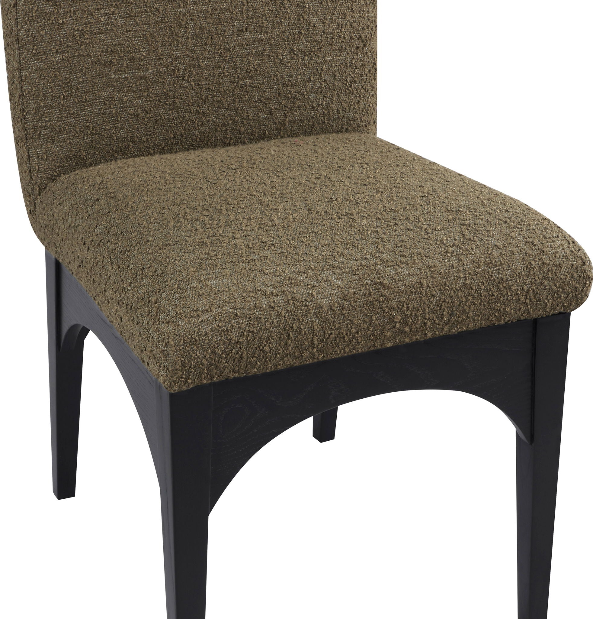 Waldorf - Boucle Dining Side Chair With Black Legs