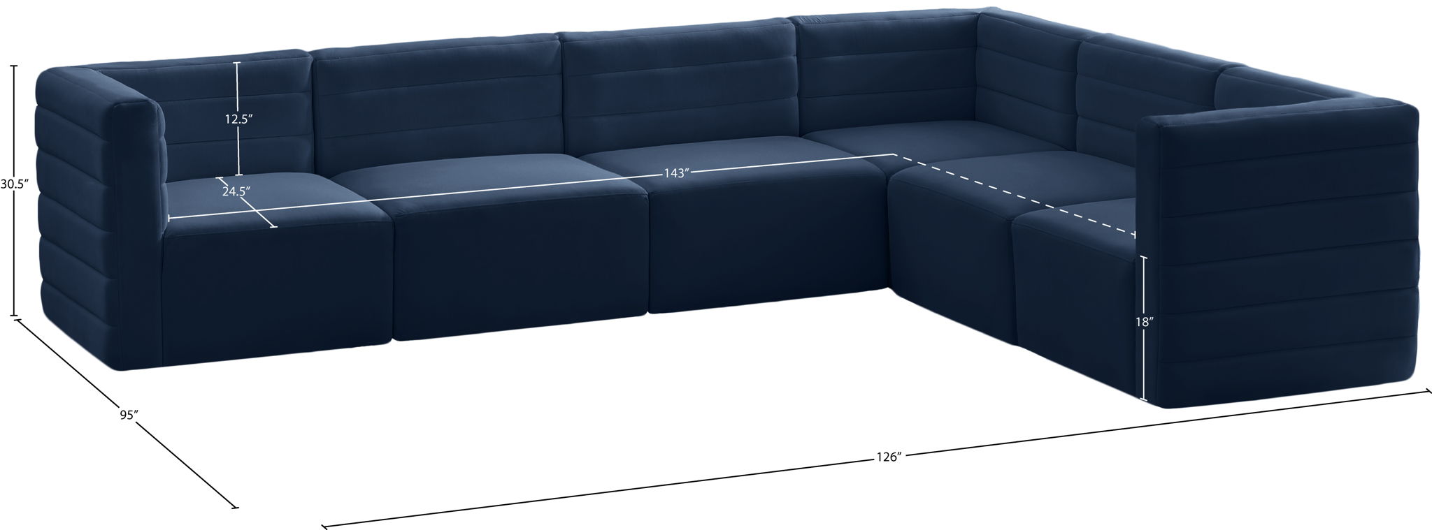 Quincy - 6 Piece Modular Sectional