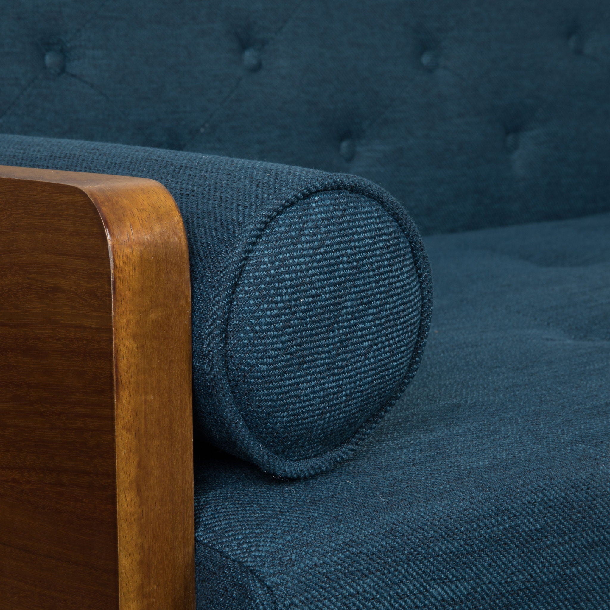 Aidan - Mid Century Modern Tufted Fabric Sofa
