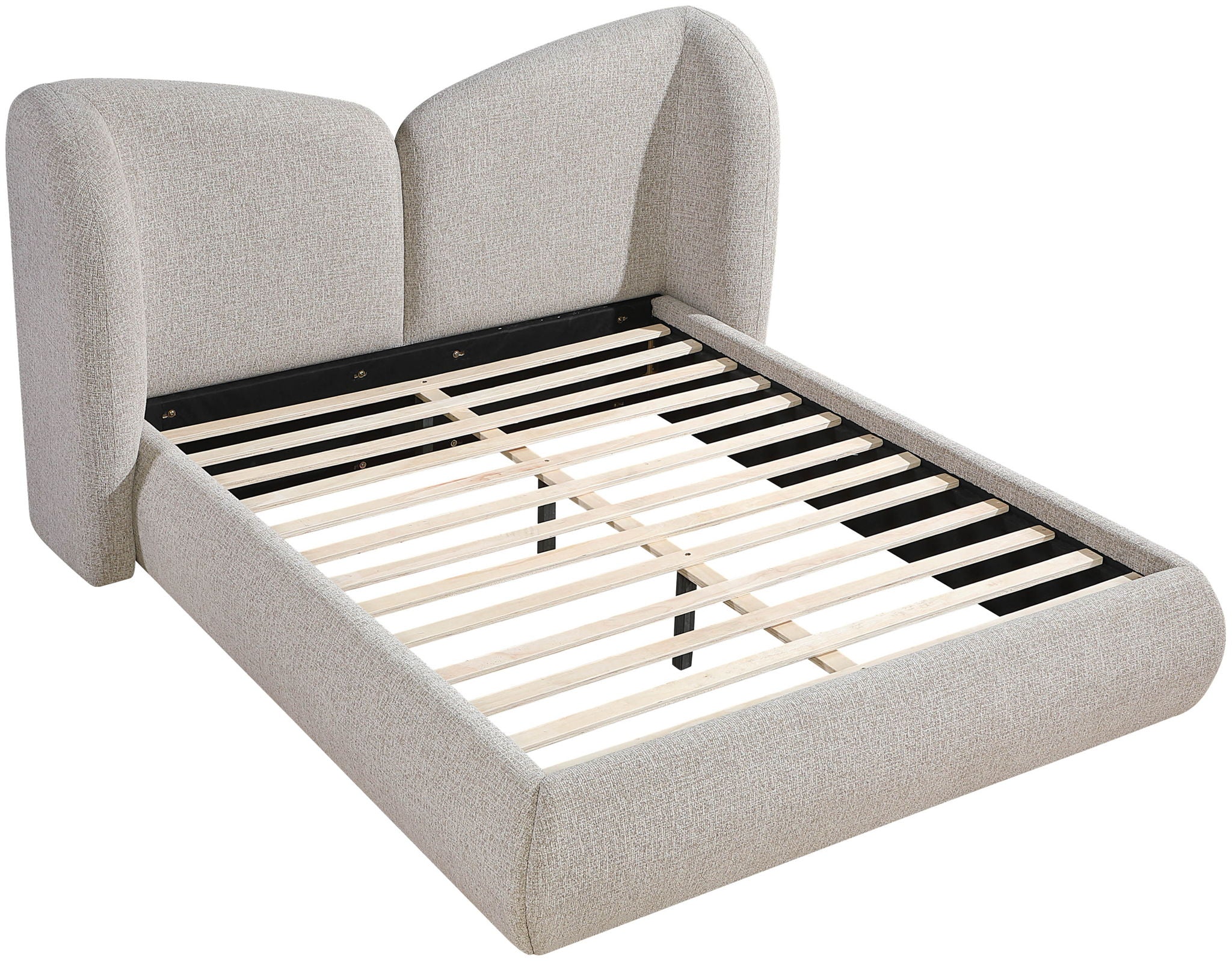 Elowen - Chenille Fabric Upholstered Bed