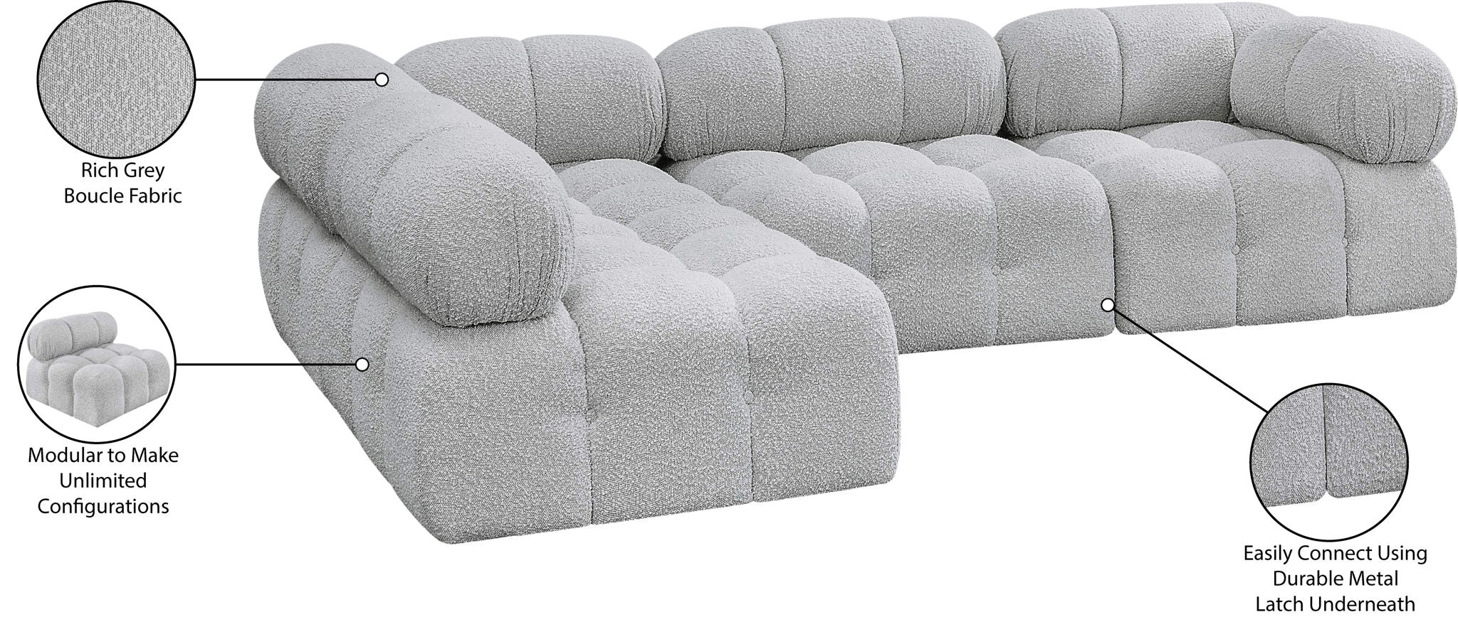 Ames - 4 Piece Modular Sectional