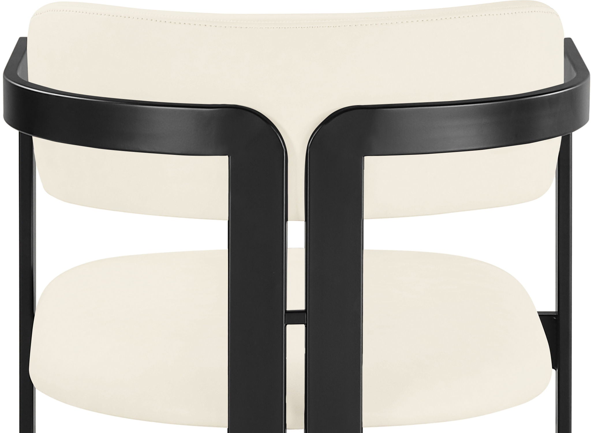 Aurum - Vegan Leather Upholstered Counter Stool With Graphite Black Base