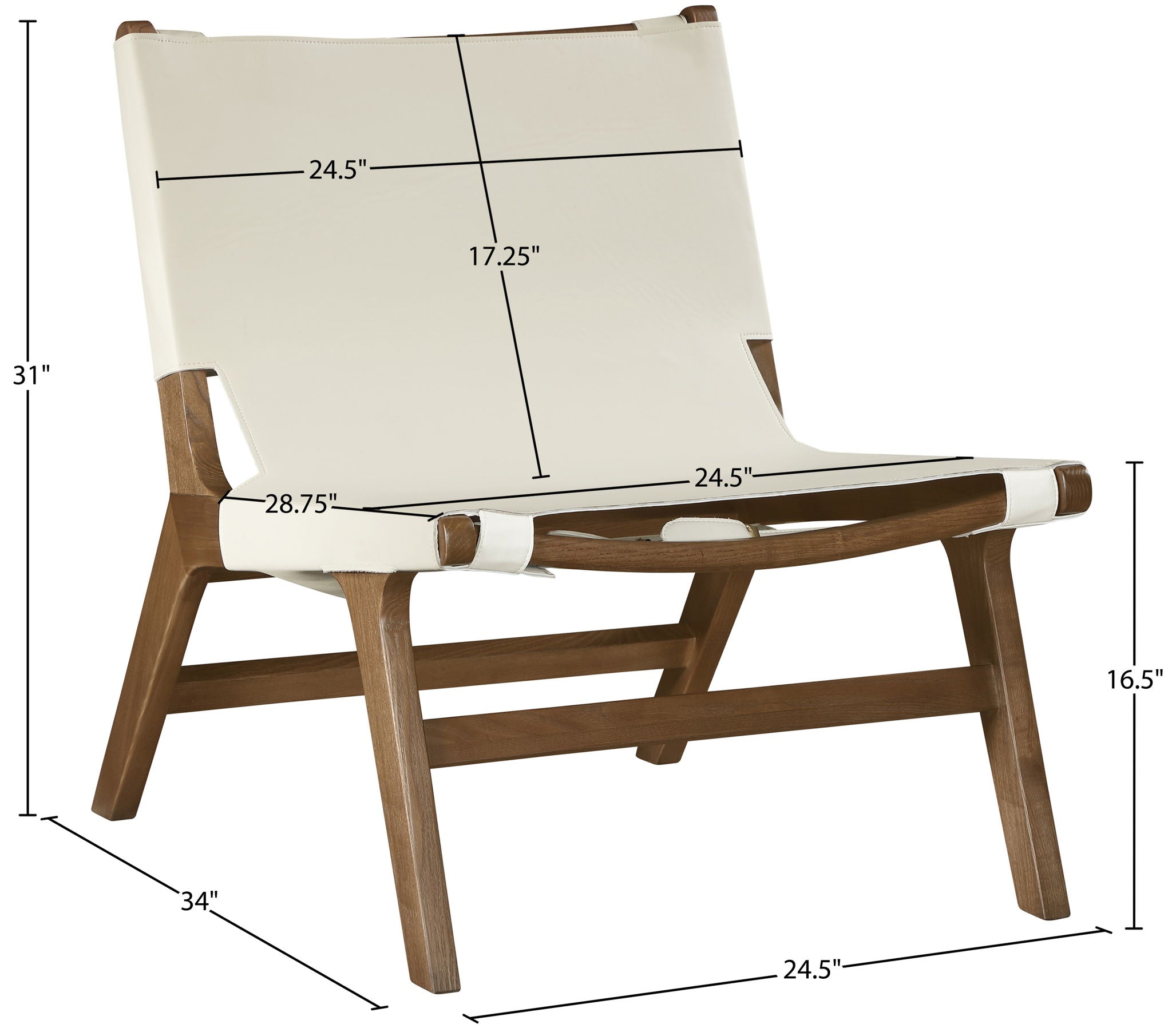 Rawlins - Accent Chair - Walnut Frame