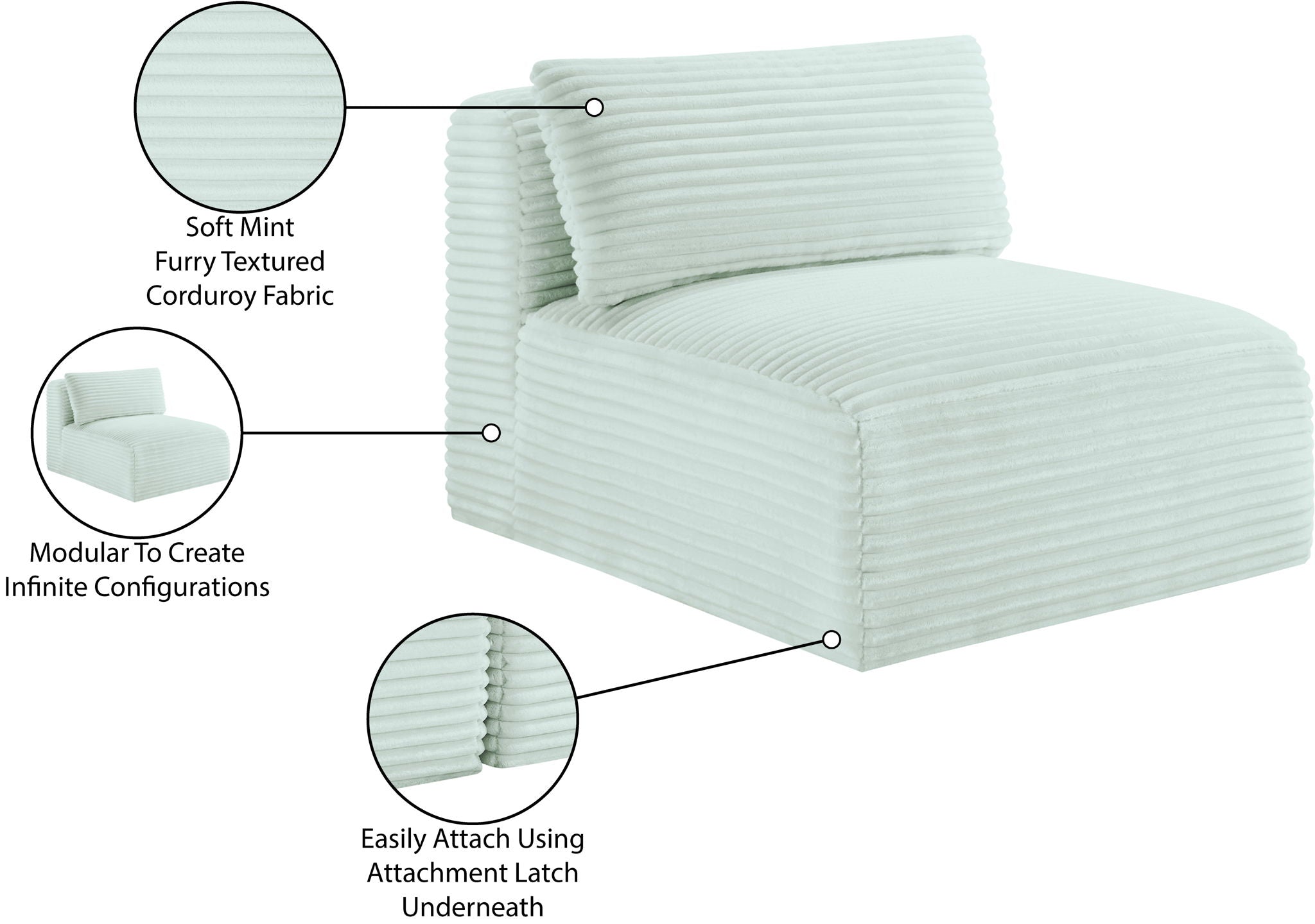 Shaggy - Armless Chair