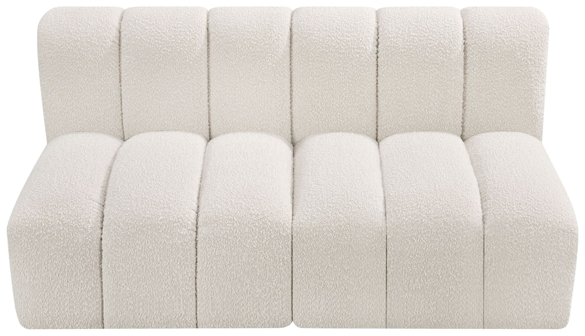 Arc - Boucle Fabric 2 Seats Modular Sofa