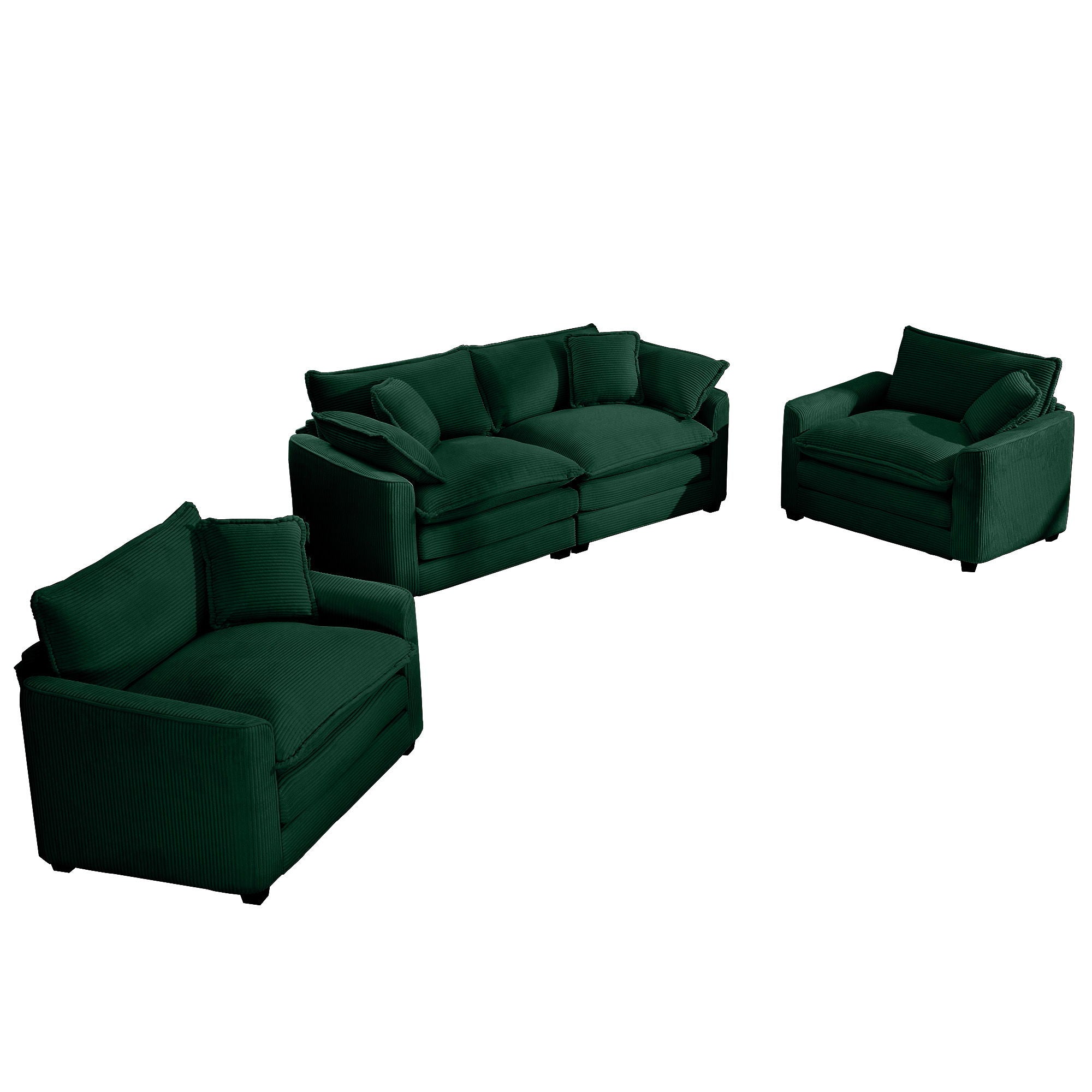 Elegant Oversized Sectional Sofa Set With Deep Seats And Flexible Layout