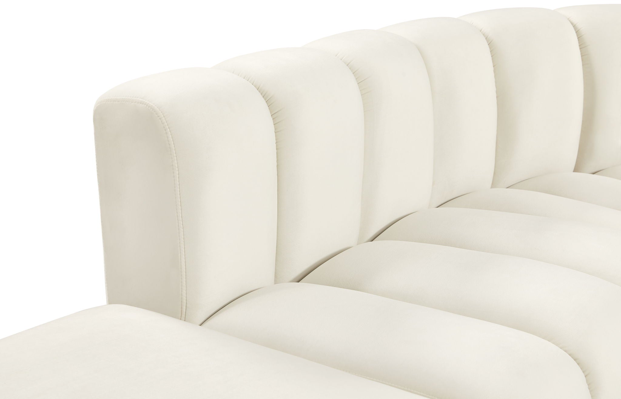 Arc - Velvet 6 Piece Corner Modular Sofa