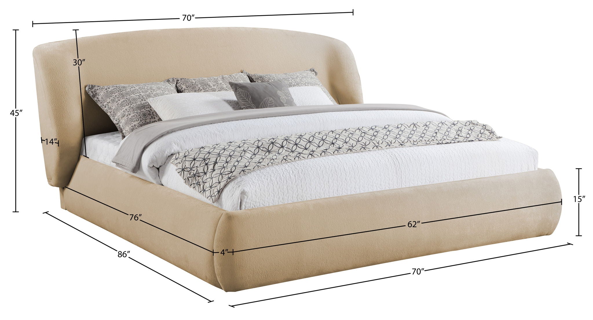 Sandro - Upholstered Bed