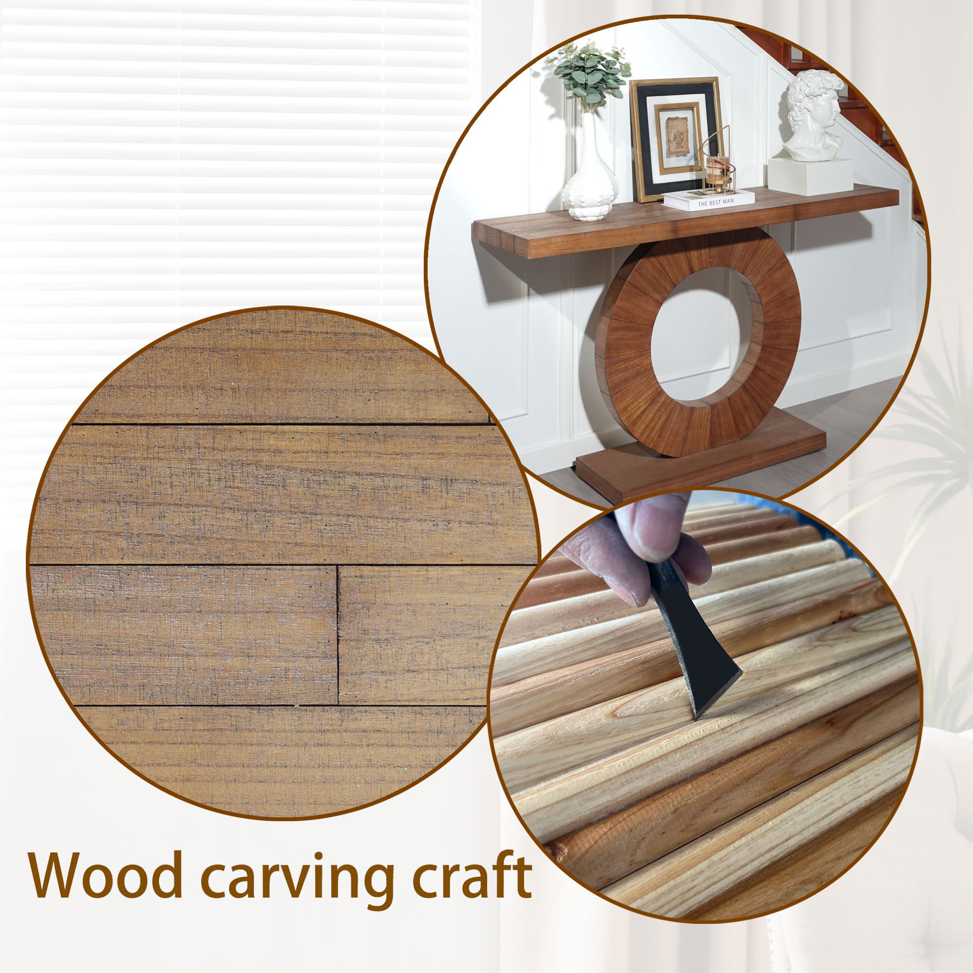 Circular Base Console Table - Multi