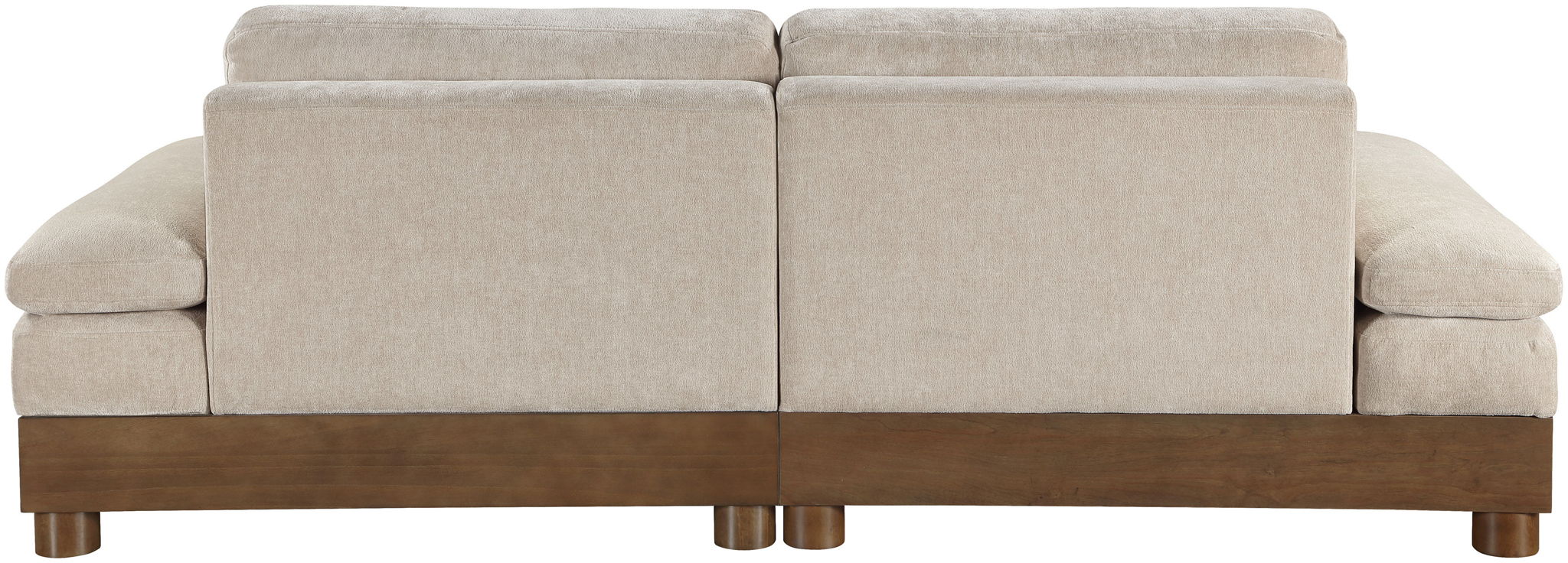 Turin - Chenille Fabric Upholstered Modular Sectional - Taupe