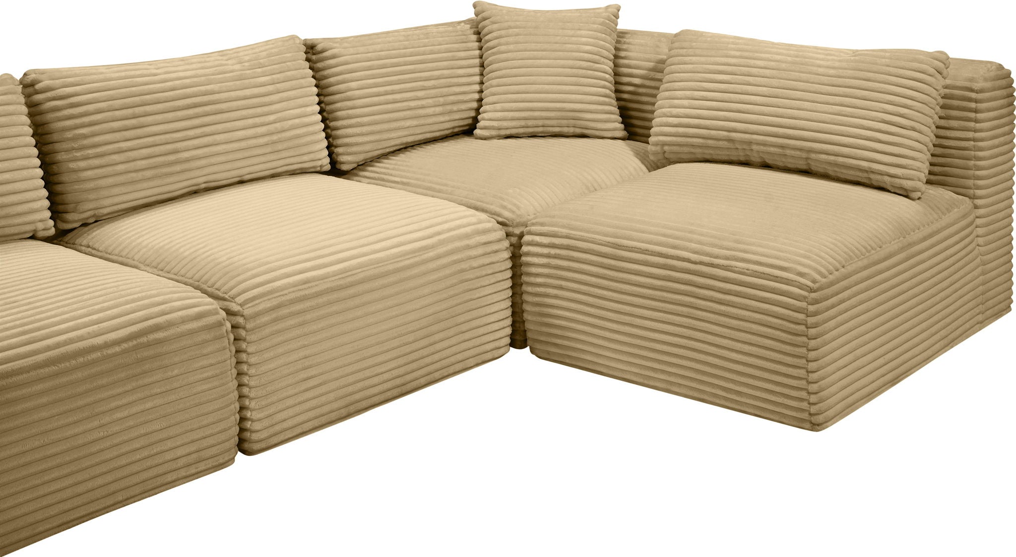Shaggy - 5 Piece Modular U-Shaped Sectional