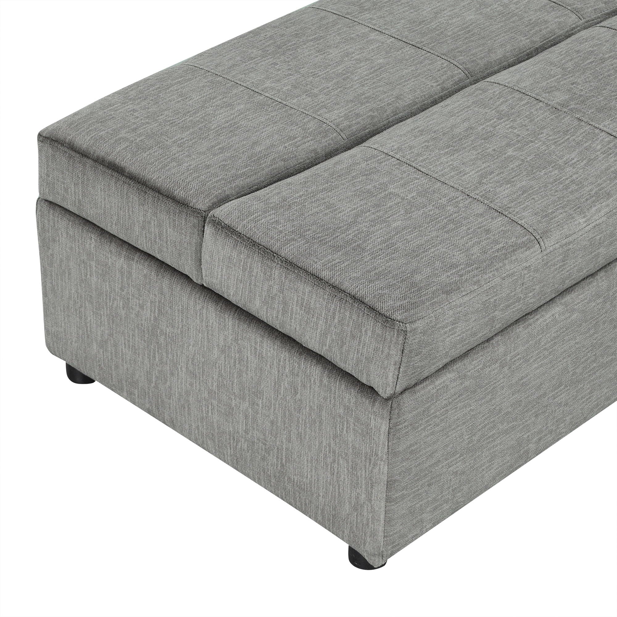Twin Size Folding Ottoman Sleeper Bed With Mattress Convertible Guest Bed