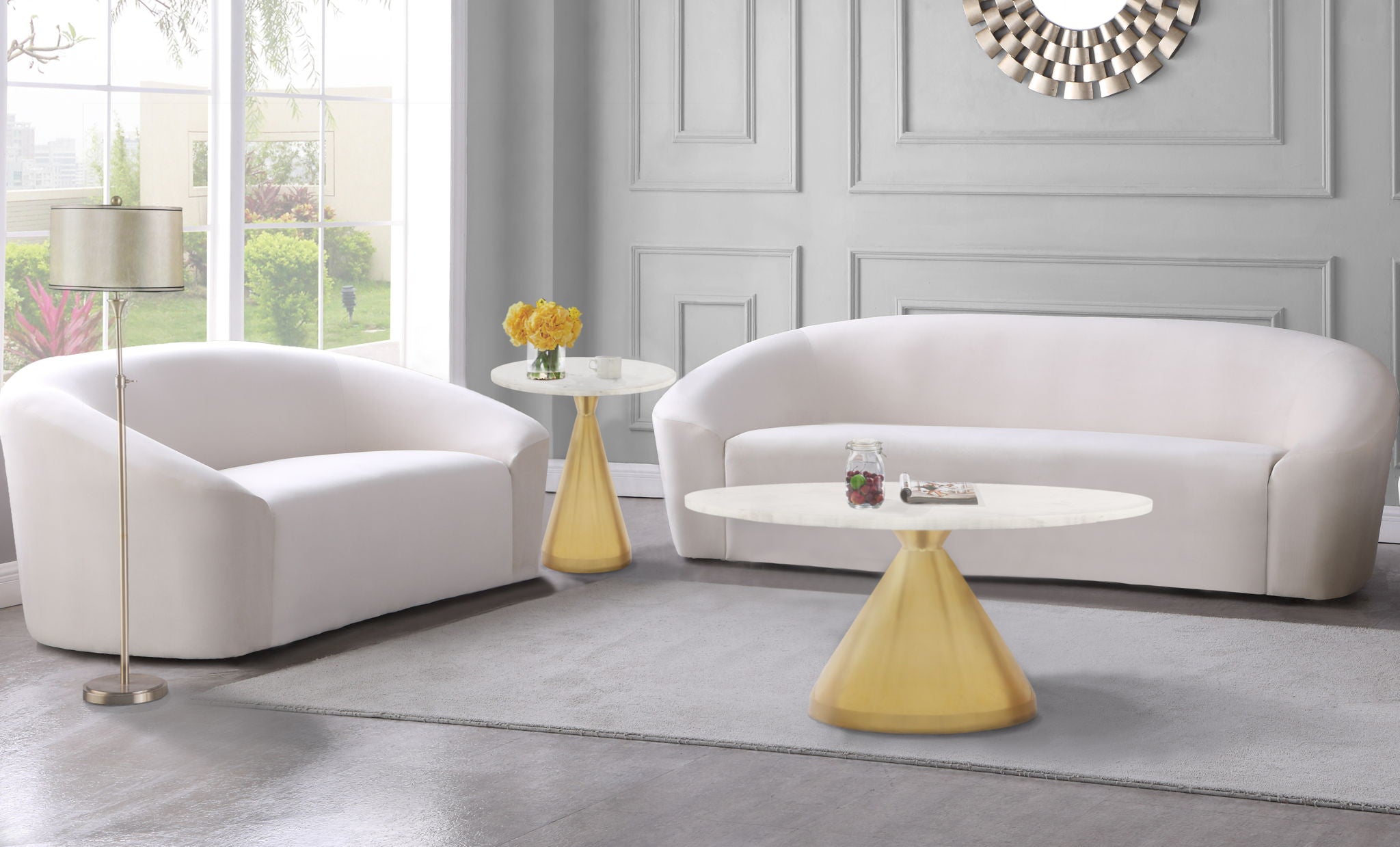 Emery - End Table - White