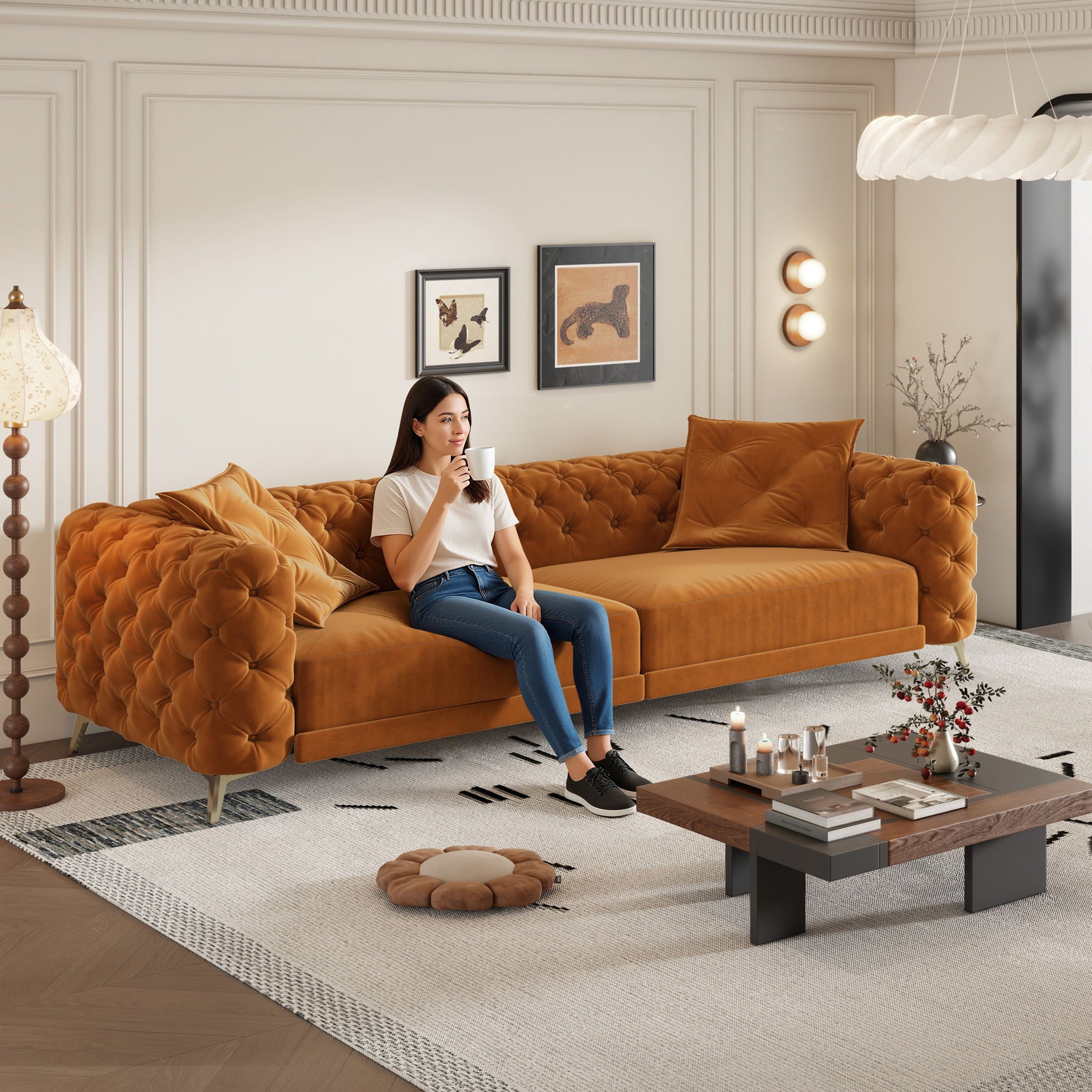 3-In-1 Convertible Sleeper Sofa