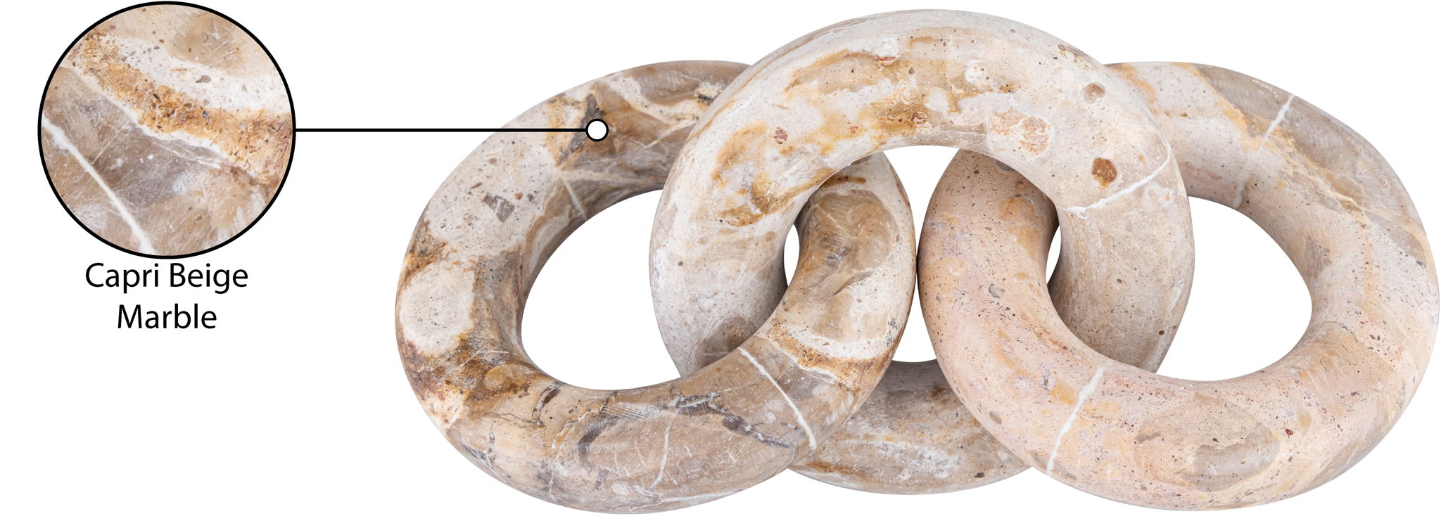 Rings - Marble Decorative Chain Links