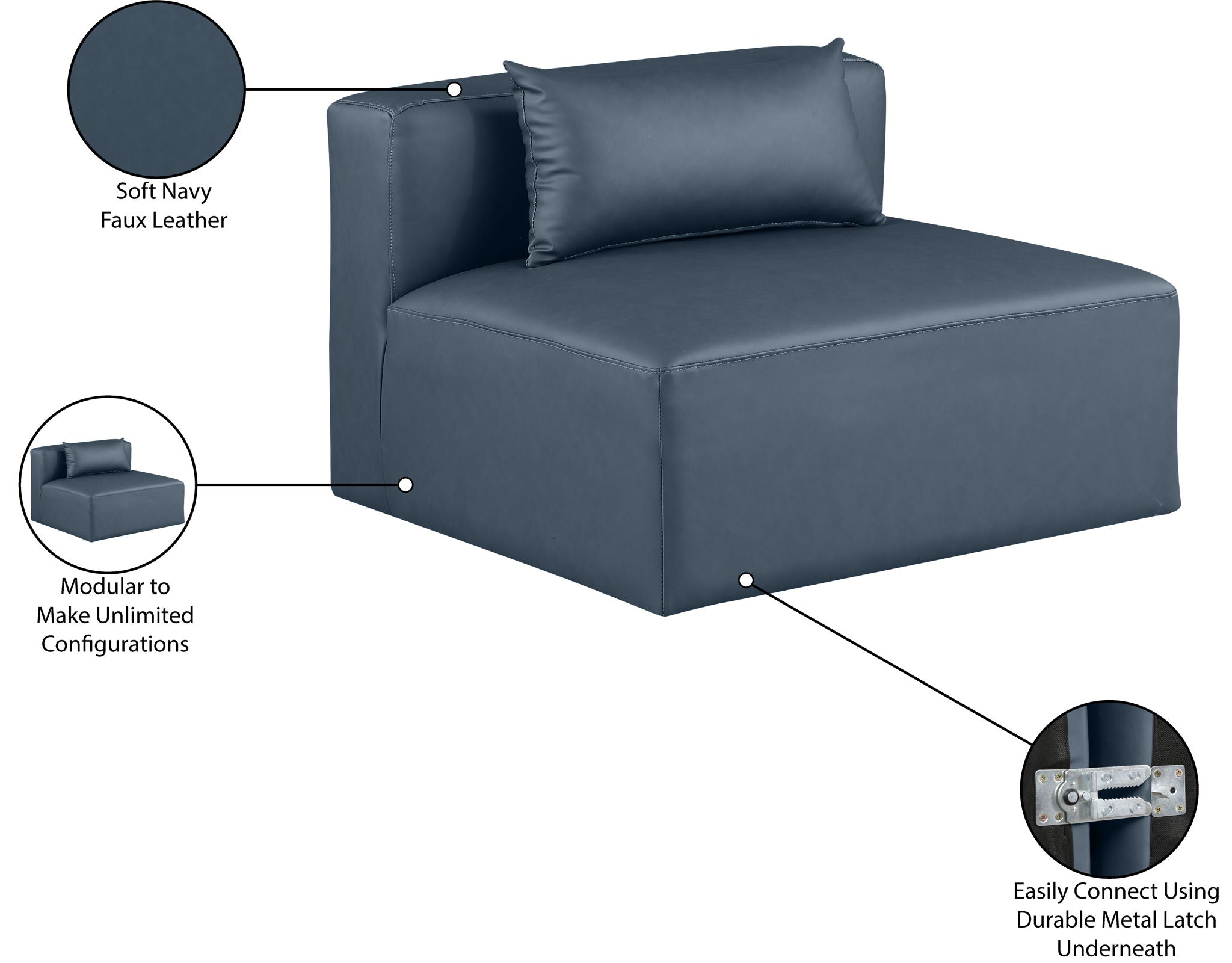 Cube - Armless Chair