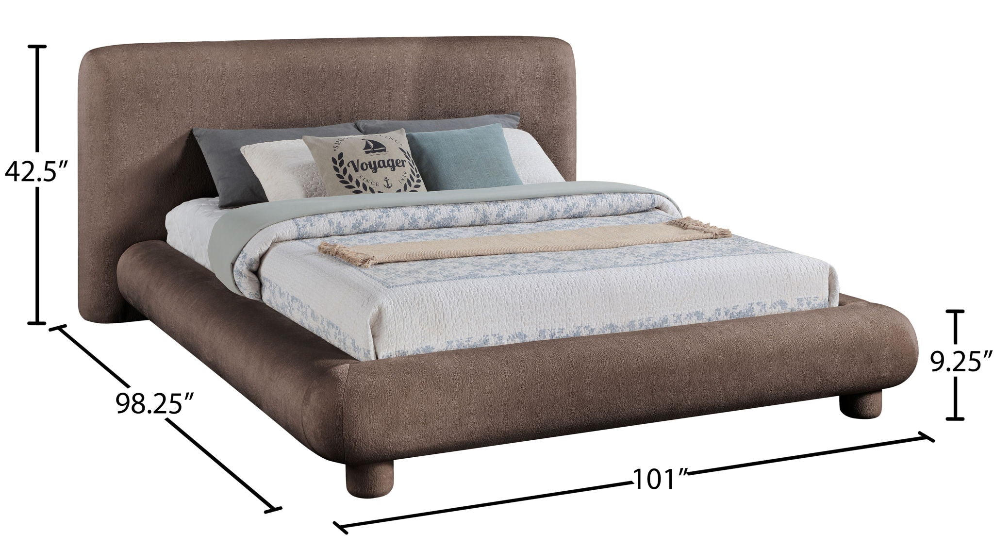 Blair - Chenille Upholstered Bed