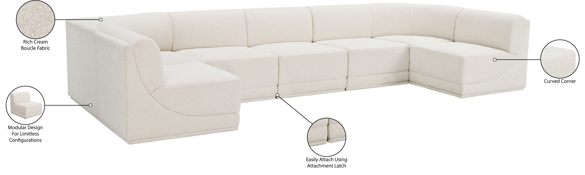 Ollie - 7 Piece Modular Sectional