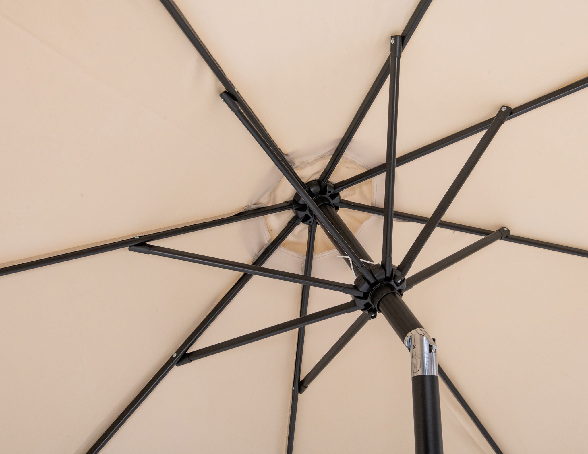 Amalfi - Patio Umbrella - Light Brown Base / Black Pole