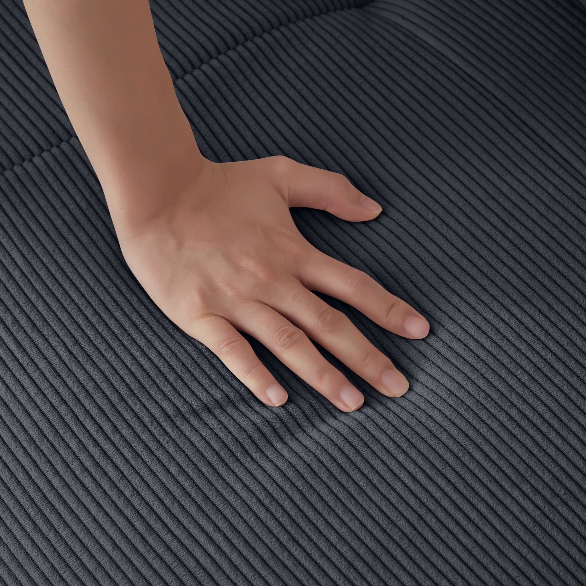 L Shaped Modular Sectional Sofa And Movable Ottoman