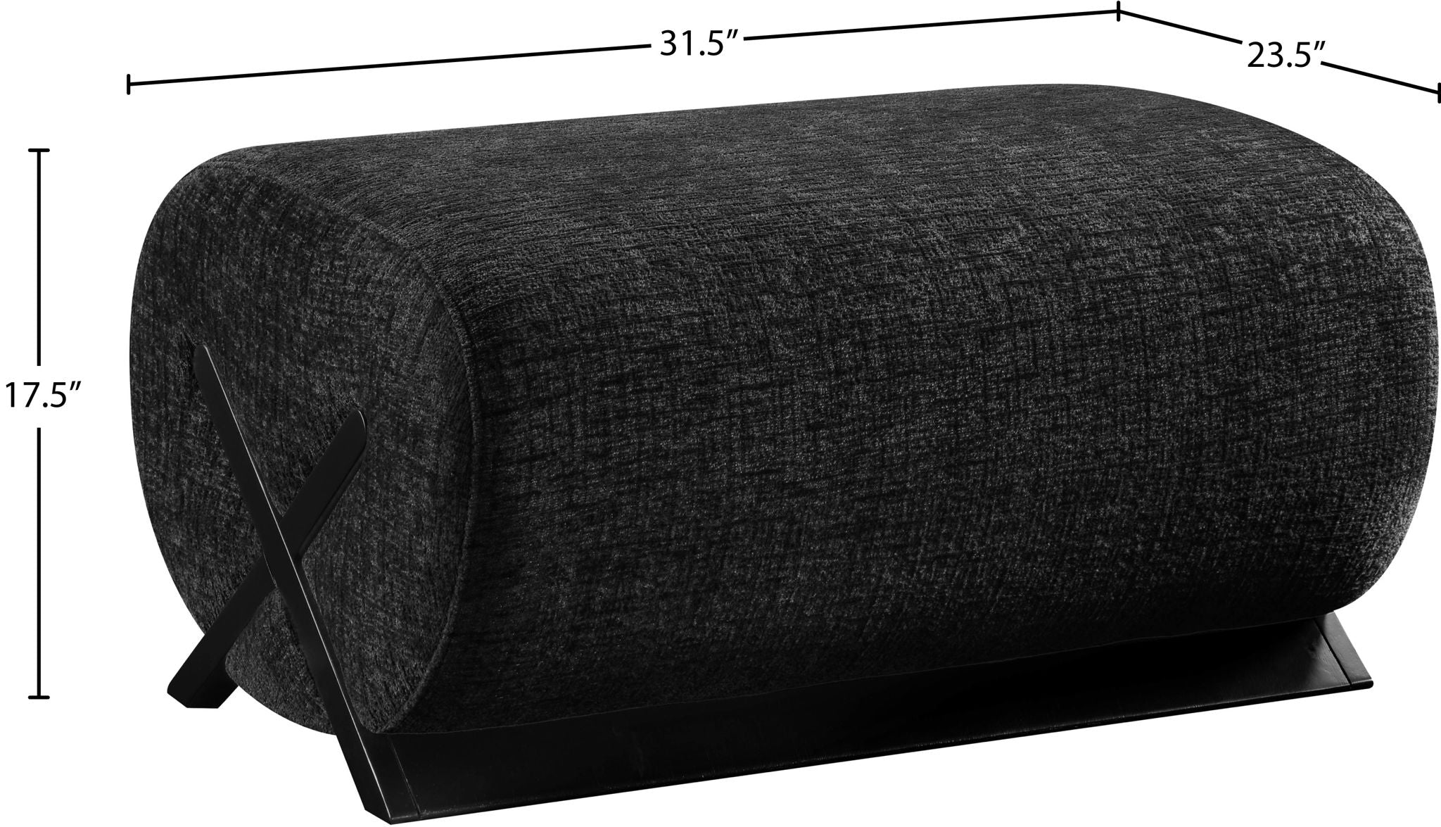 Akira - Fabric Upholstered Ottoman