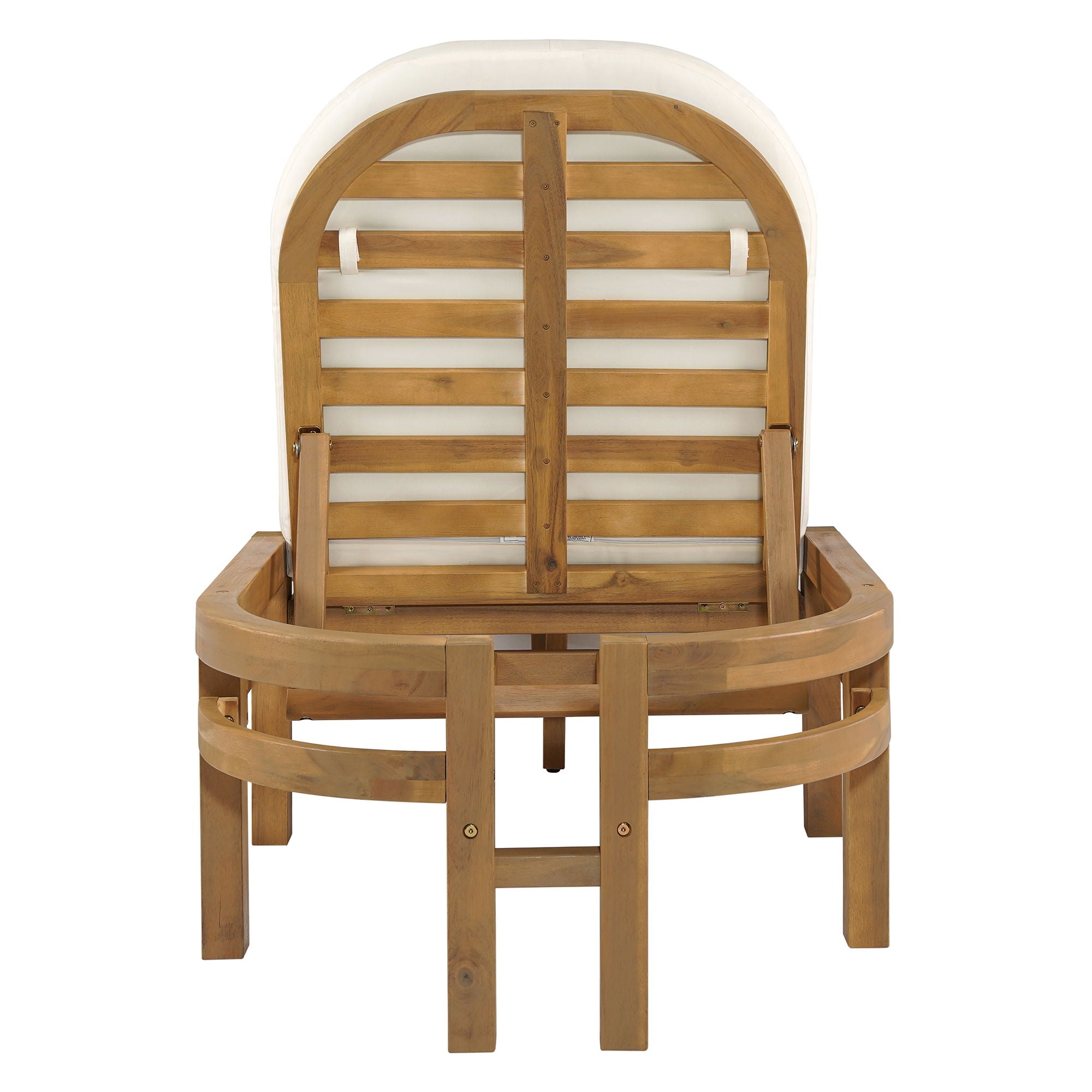 Outdoor Chaise Lounge With 5 Position Adjustable Backrest (Set of 2)