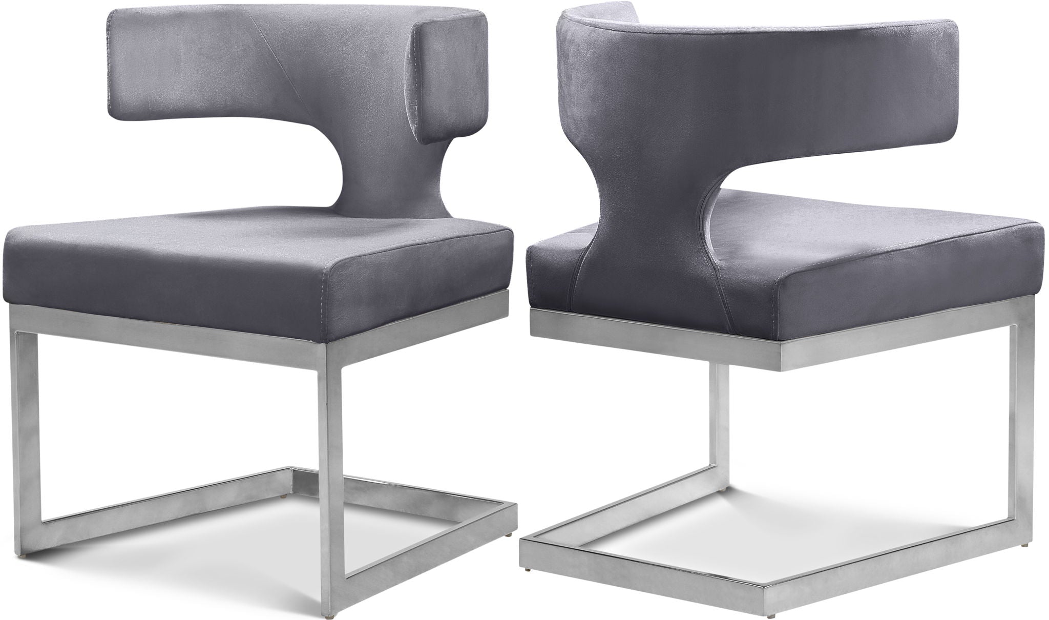 Alexandra - Dining Chair with Chrome Legs