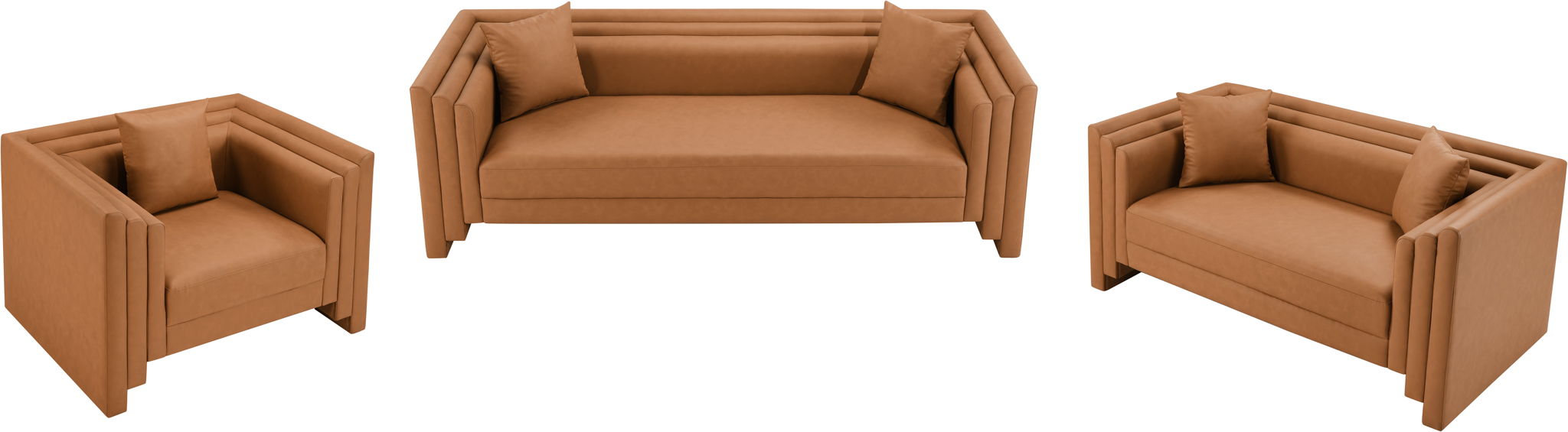 Everett - Vegan Leather Upholstered Sofa