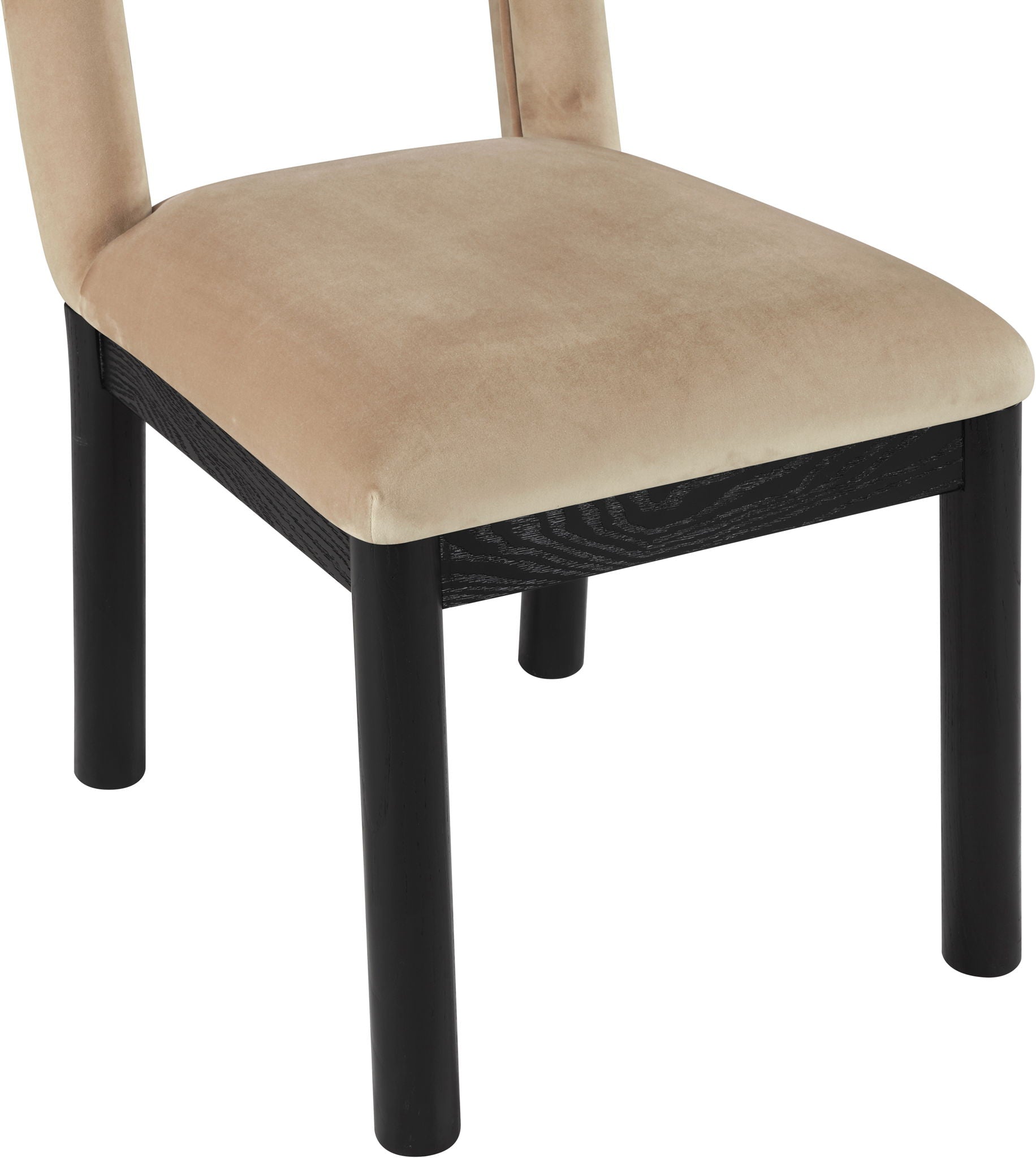 Conrad - Velvet Dining Chair With Black Legs