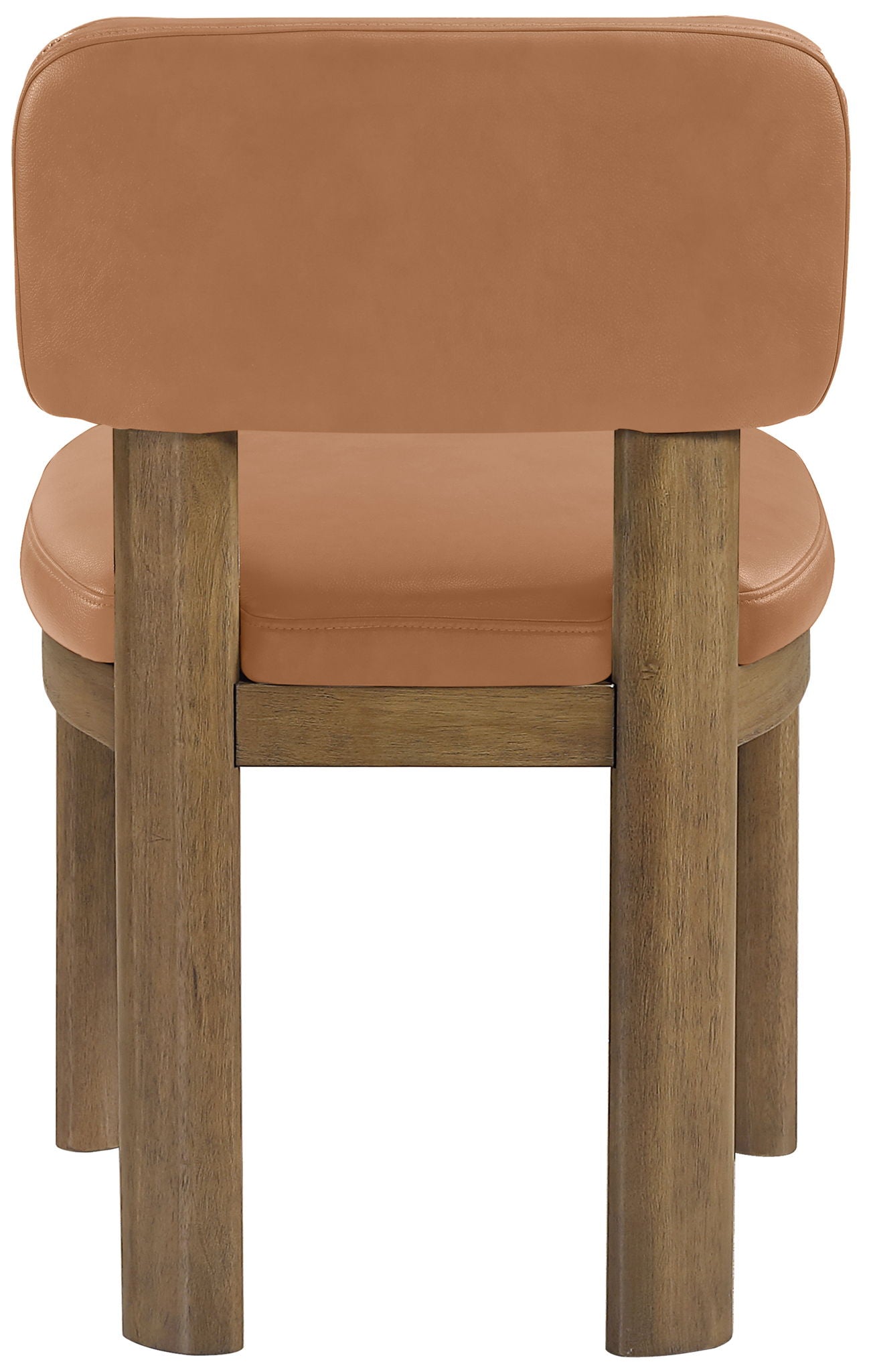 Paloma - Vegan Leather Upholstered Dining Chair (Set of 2) - Brown Frame