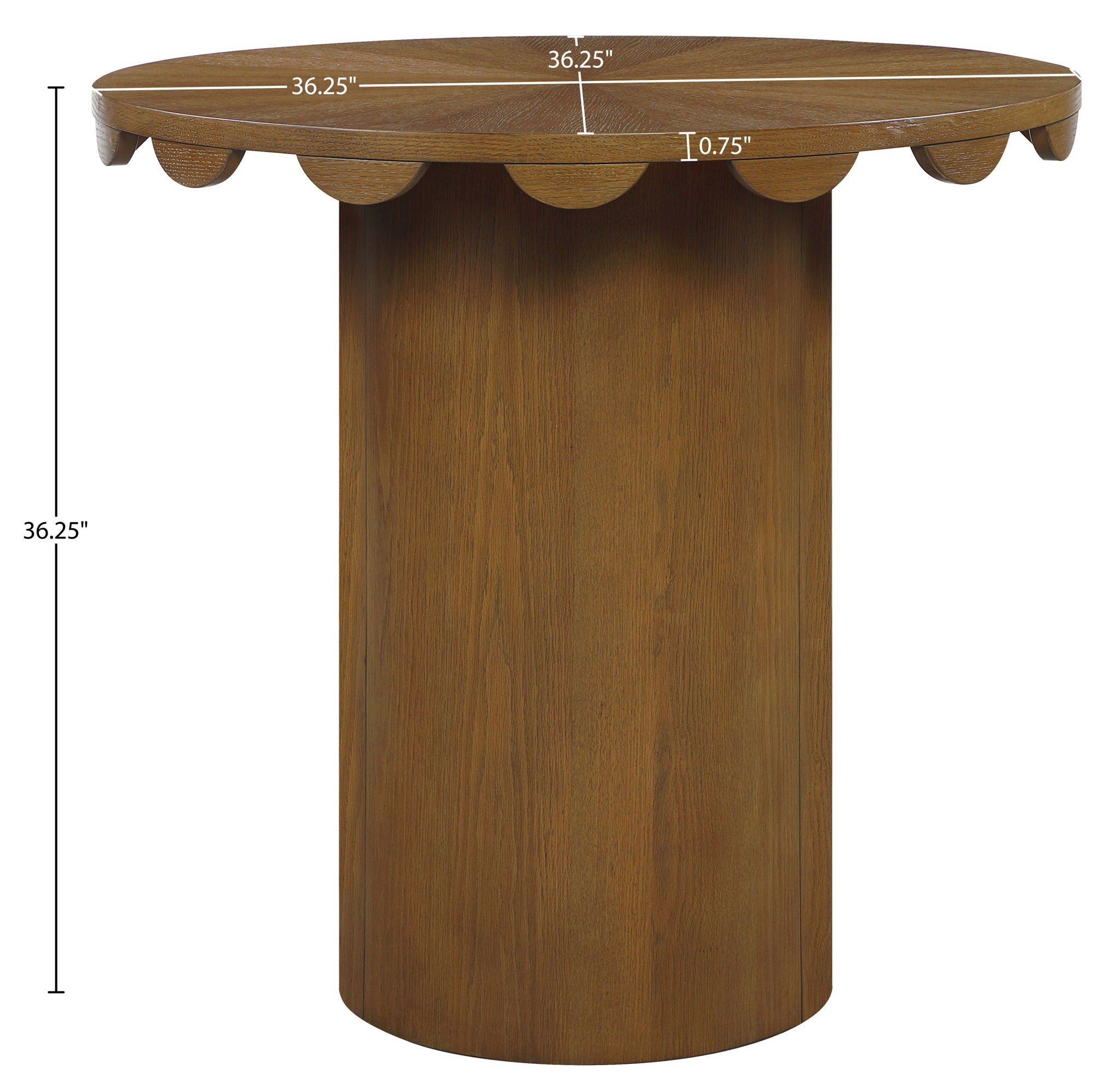Dahlia - Solid Wood And Natural Cane Table