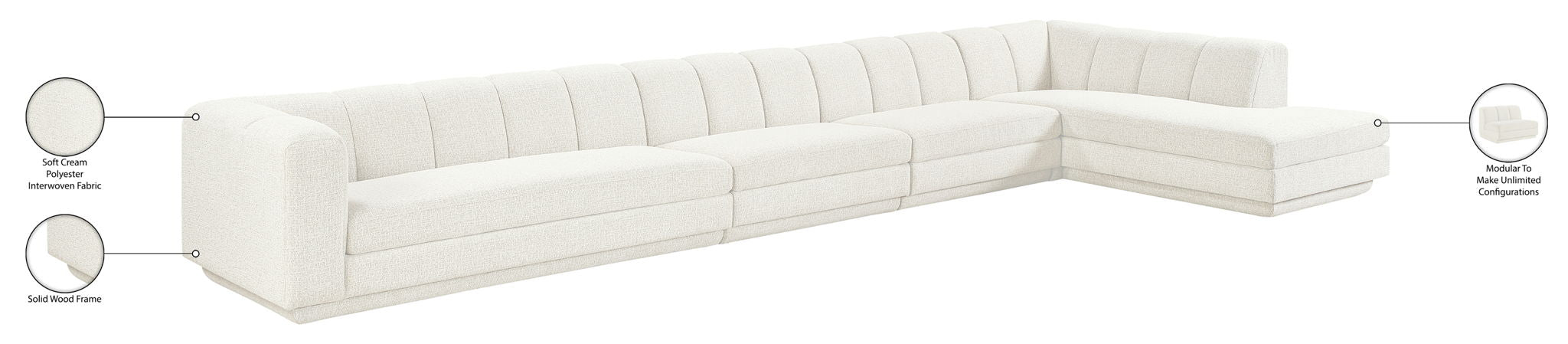 Modari - Sectional - Cream
