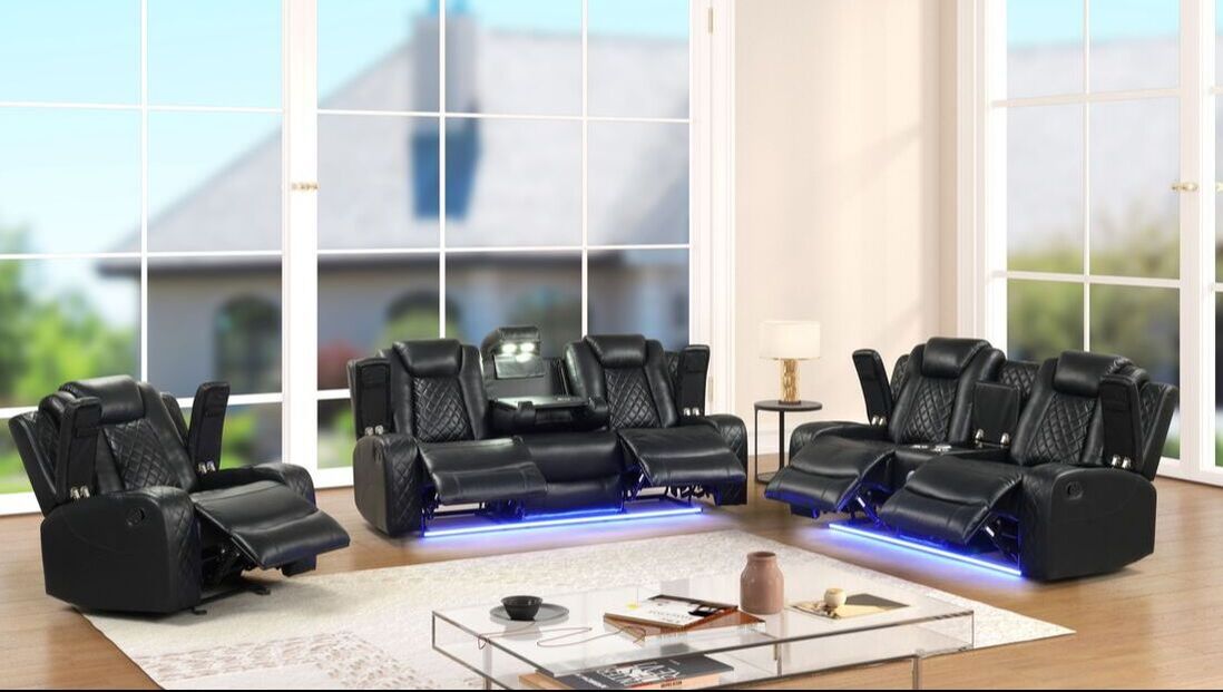 Luz 3PC Reclining Set – FREE TV or Area Rug!