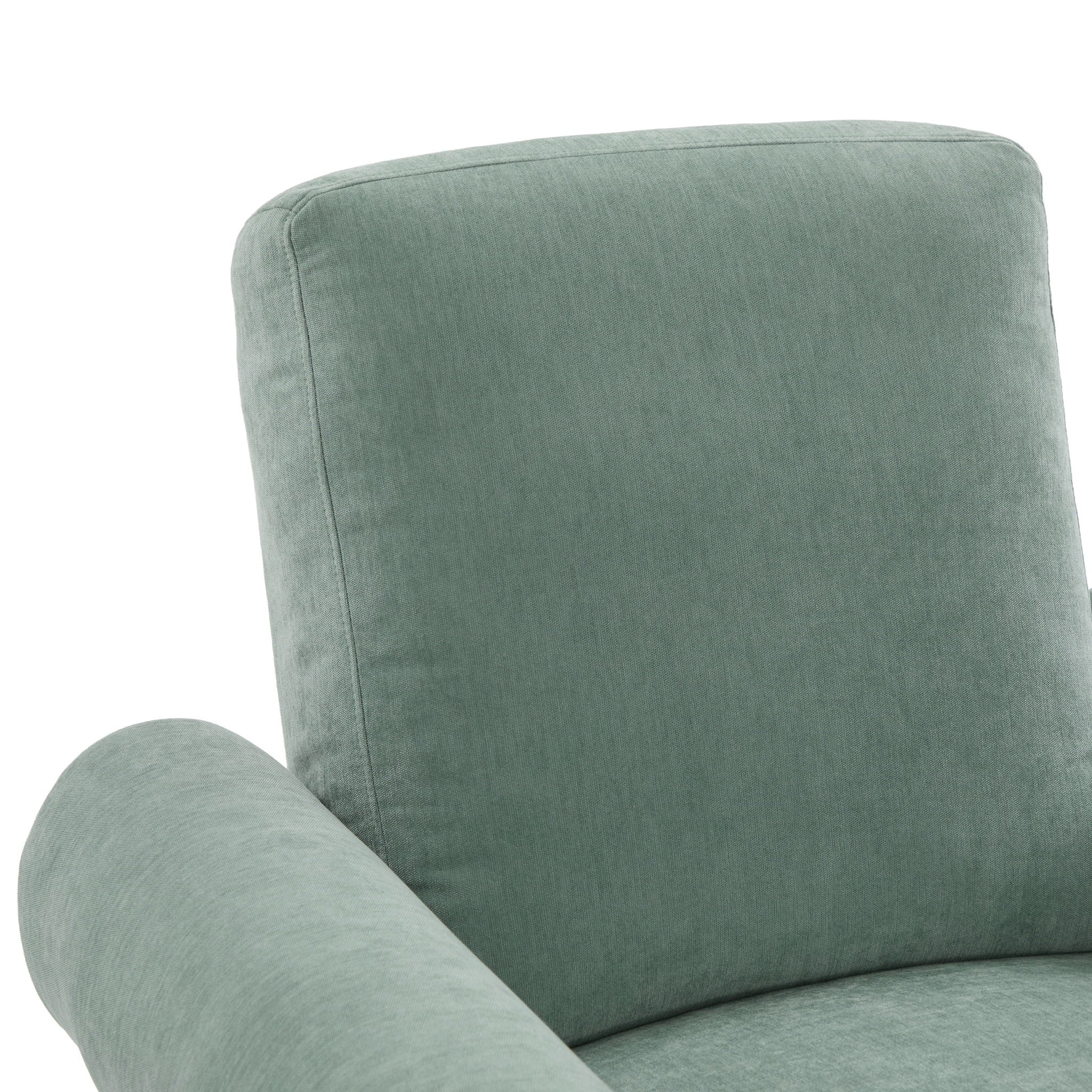 Manual Swivel Recliner Rocker Chair With Adjustable Backrest