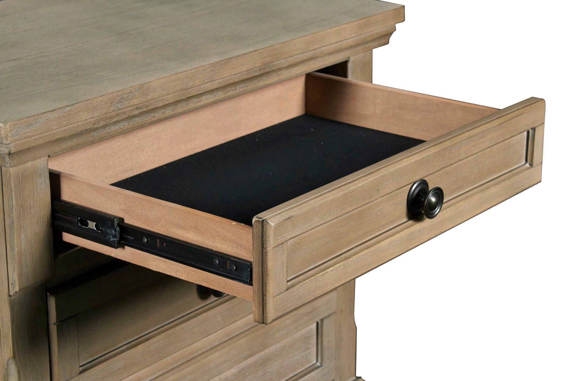 Allegra - Nightstand - Pewter