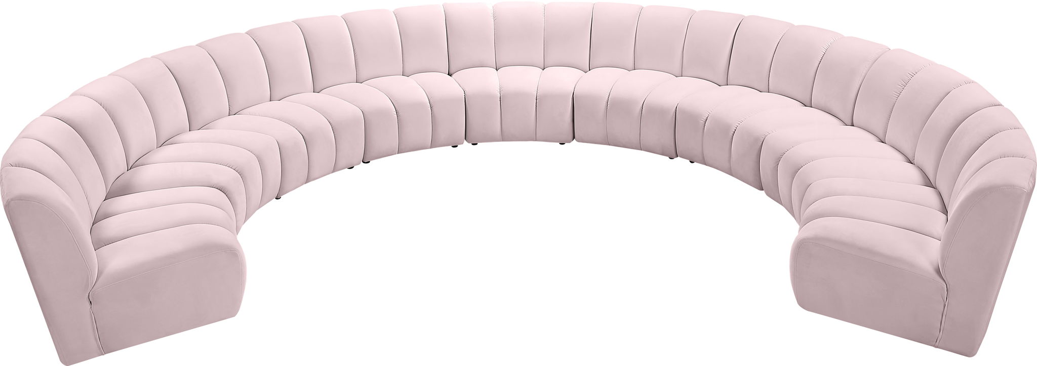 Infinity - 9 Piece Velvet Modular Sectional