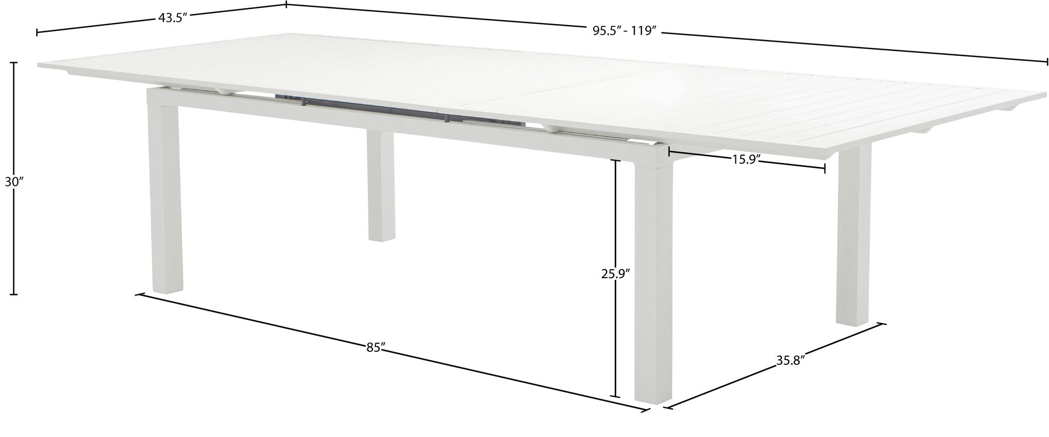 Maldives - Outdoor Patio Dining Table