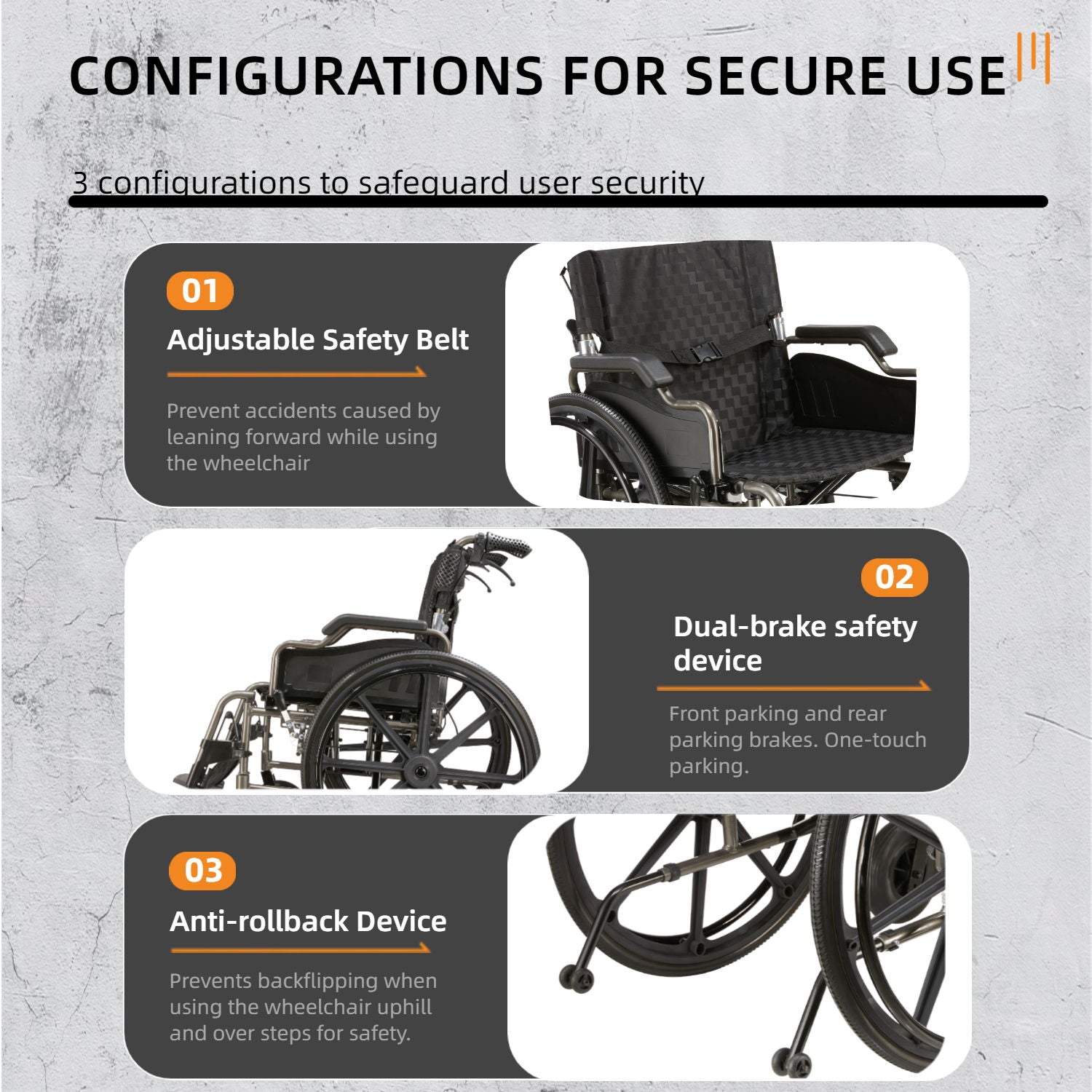 Heavy Duty Foldable Manual Wheelchair Double X Force Support With Adjustable Seat Belt Breathable Cushion & Anti Backflip Design 24" Tires For All Terrains 350 Lbs Capacity - Black / Silver