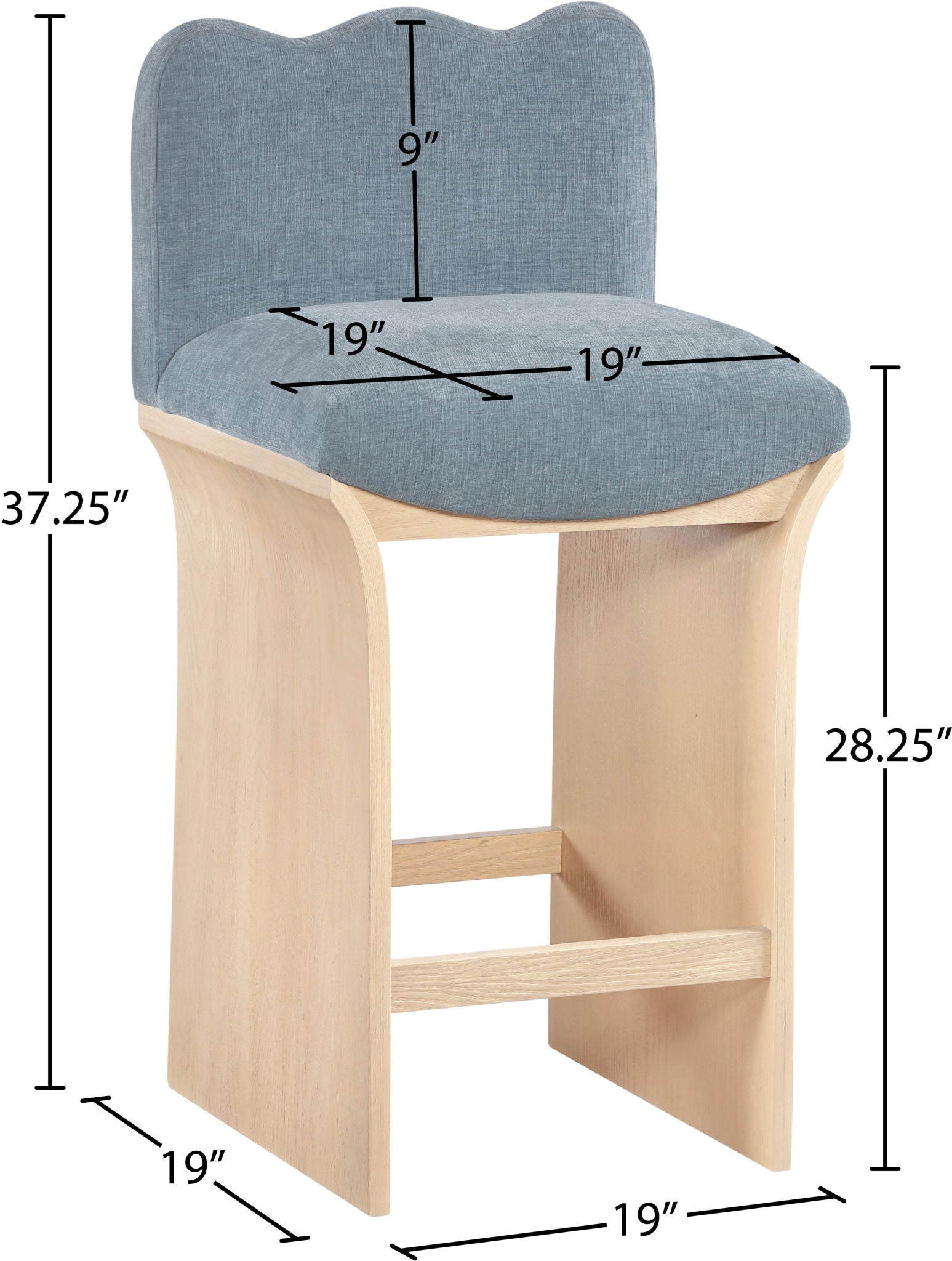 Shaw - Counter Stool - Natural Base