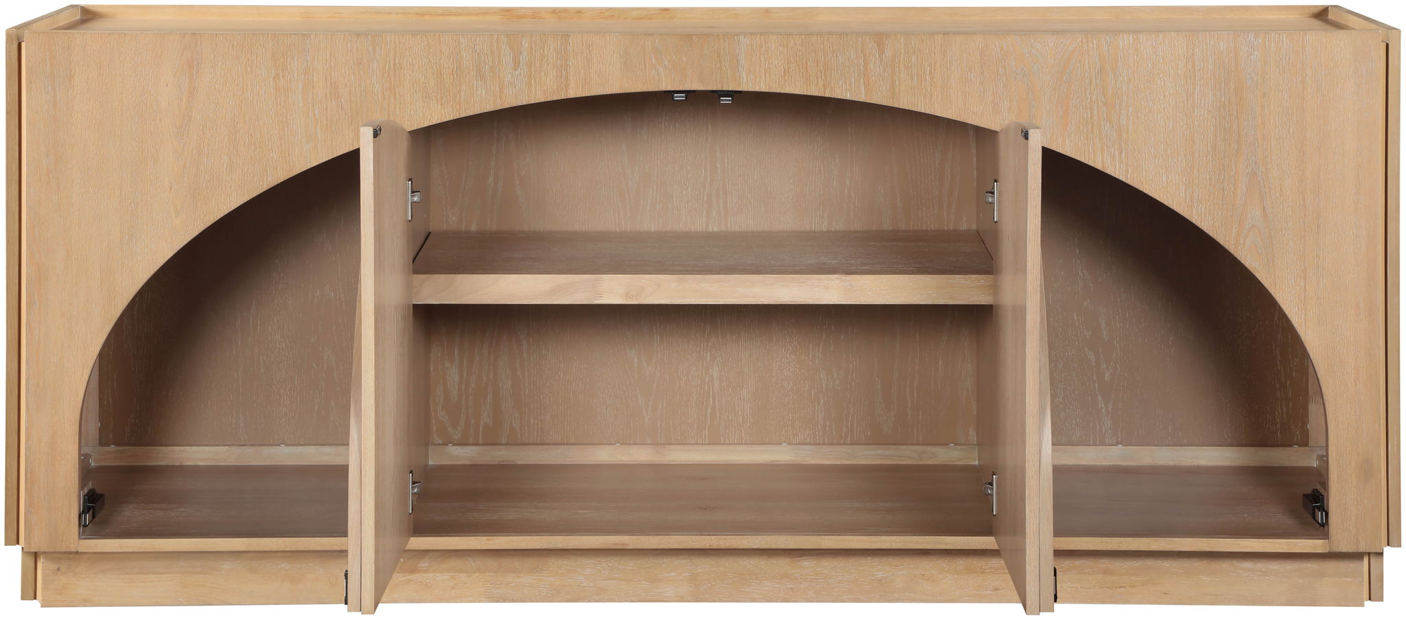 Everson - Oak Veneer And Solid Wood Sideboard/Buffet - Natural