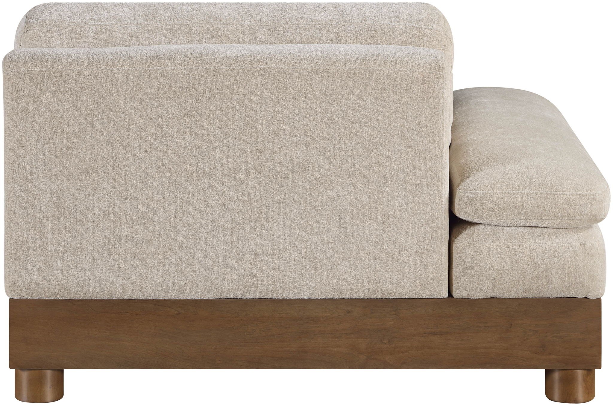 Turin - Fabric Upholstered Modular Arm Chair - Taupe