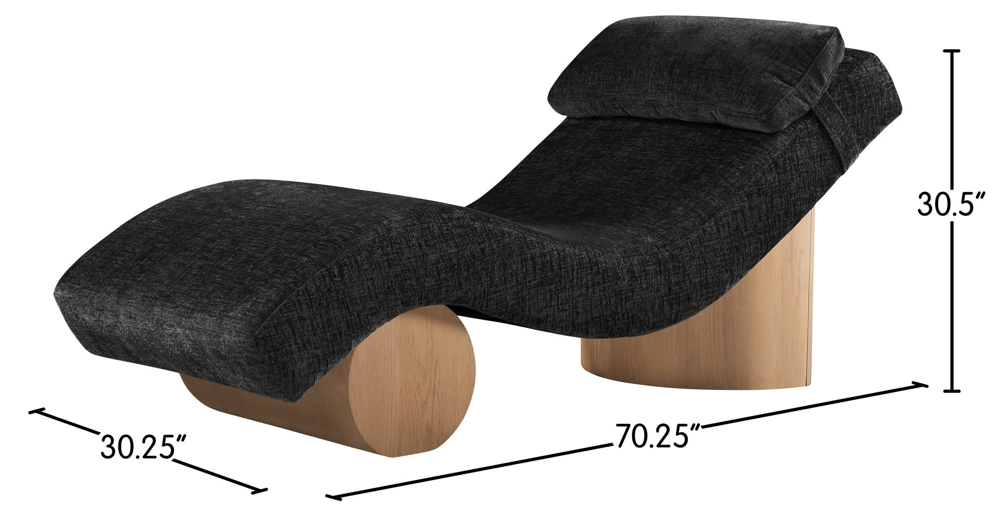 Marcella - Chaise Lounge - Natural Base