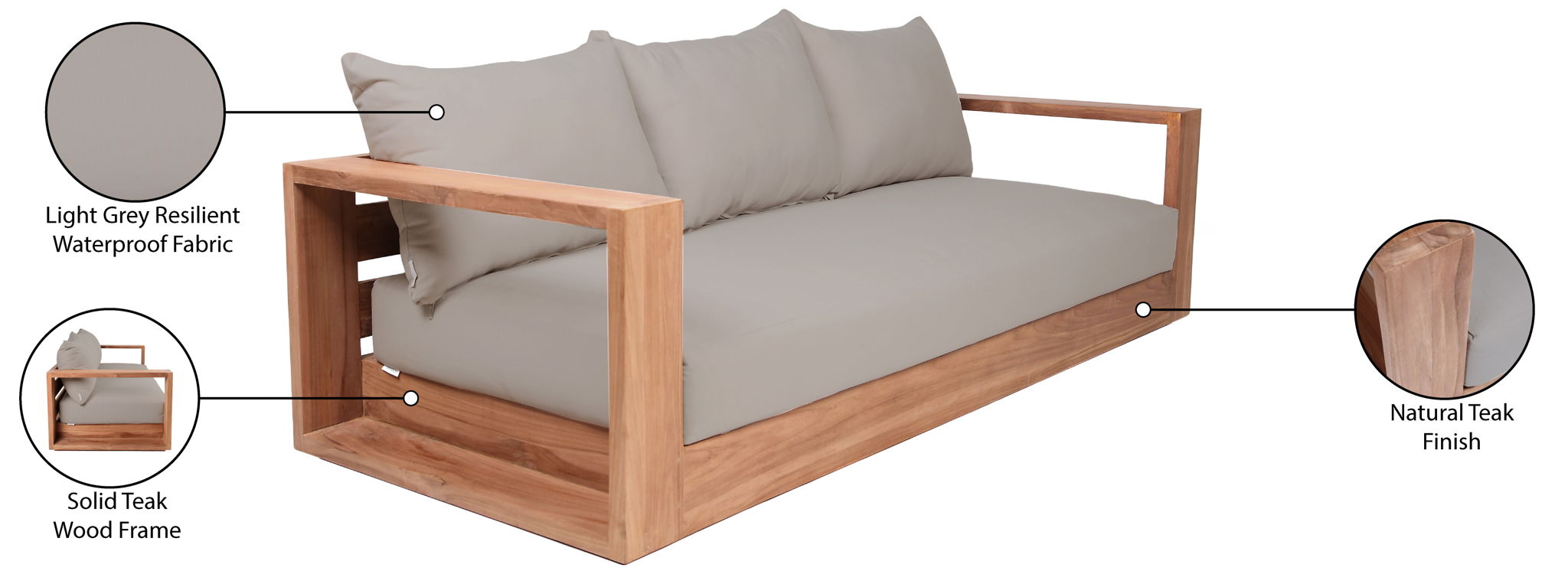 Tulum - Water Resistant Outdoor Sofa