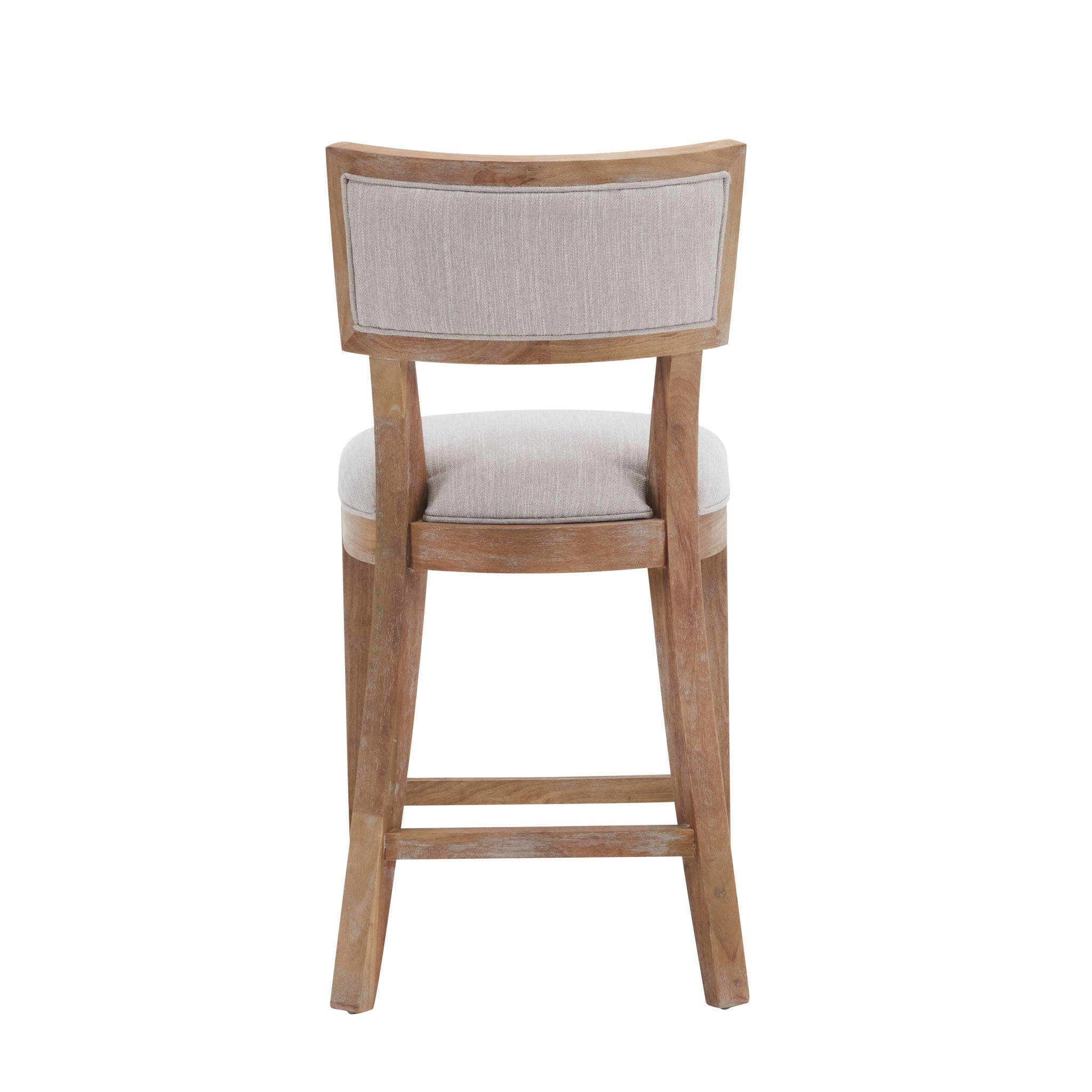 Upholstered Counter Height Bar Stools With Comfy Back (Set of 2)
